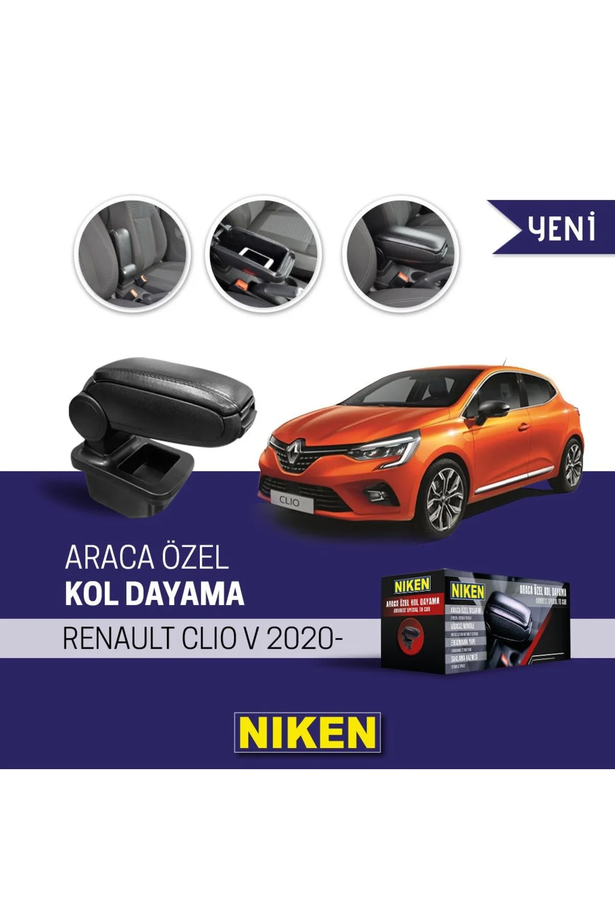 Renault Clio 5 Kol Dayama Kolçak Orjinal Vidasız 2020 Sonrası