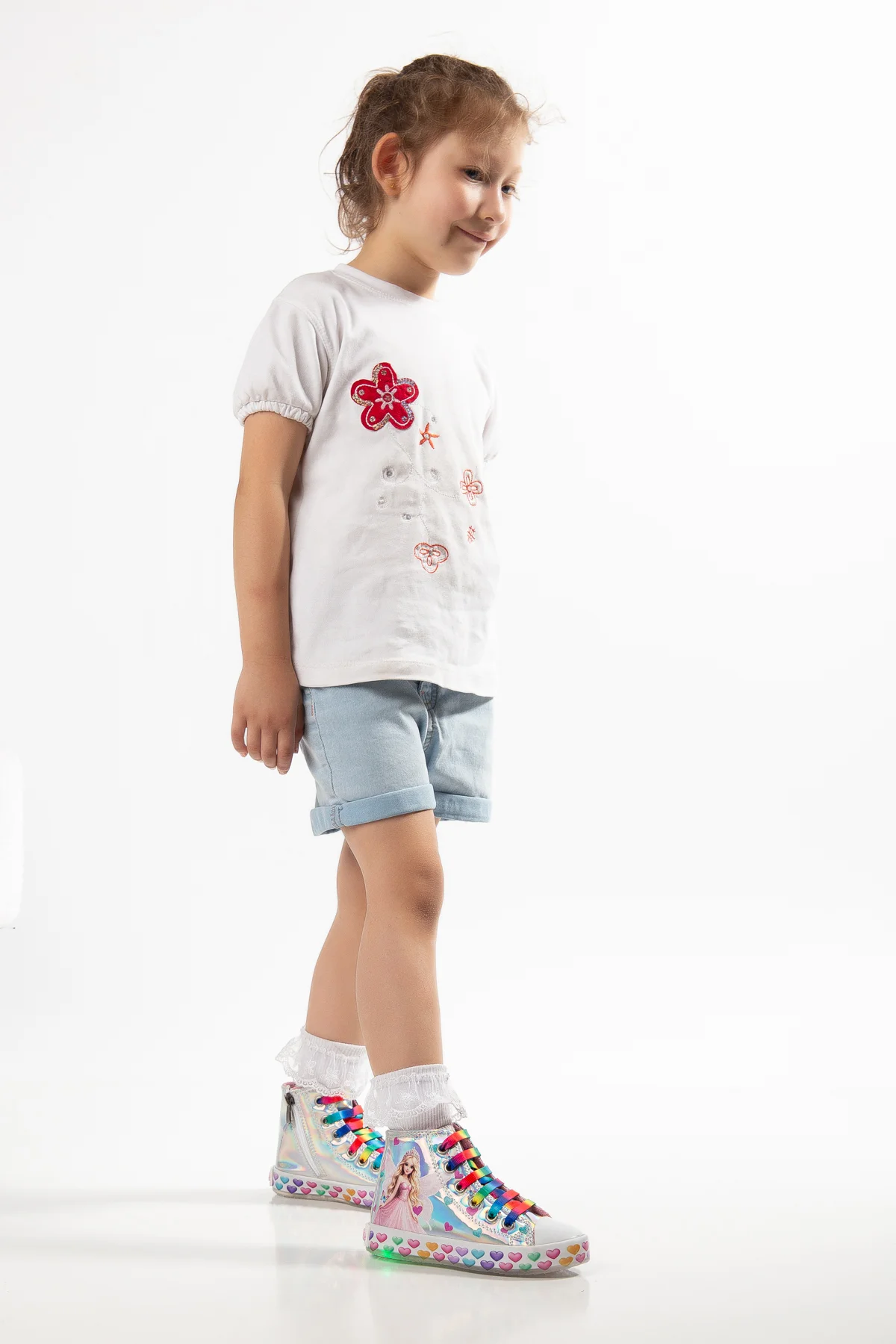 ALKIM Bağcıklı Fermuarlı Resim Desenli Işıklı Bot - MaskButik Görsel 2