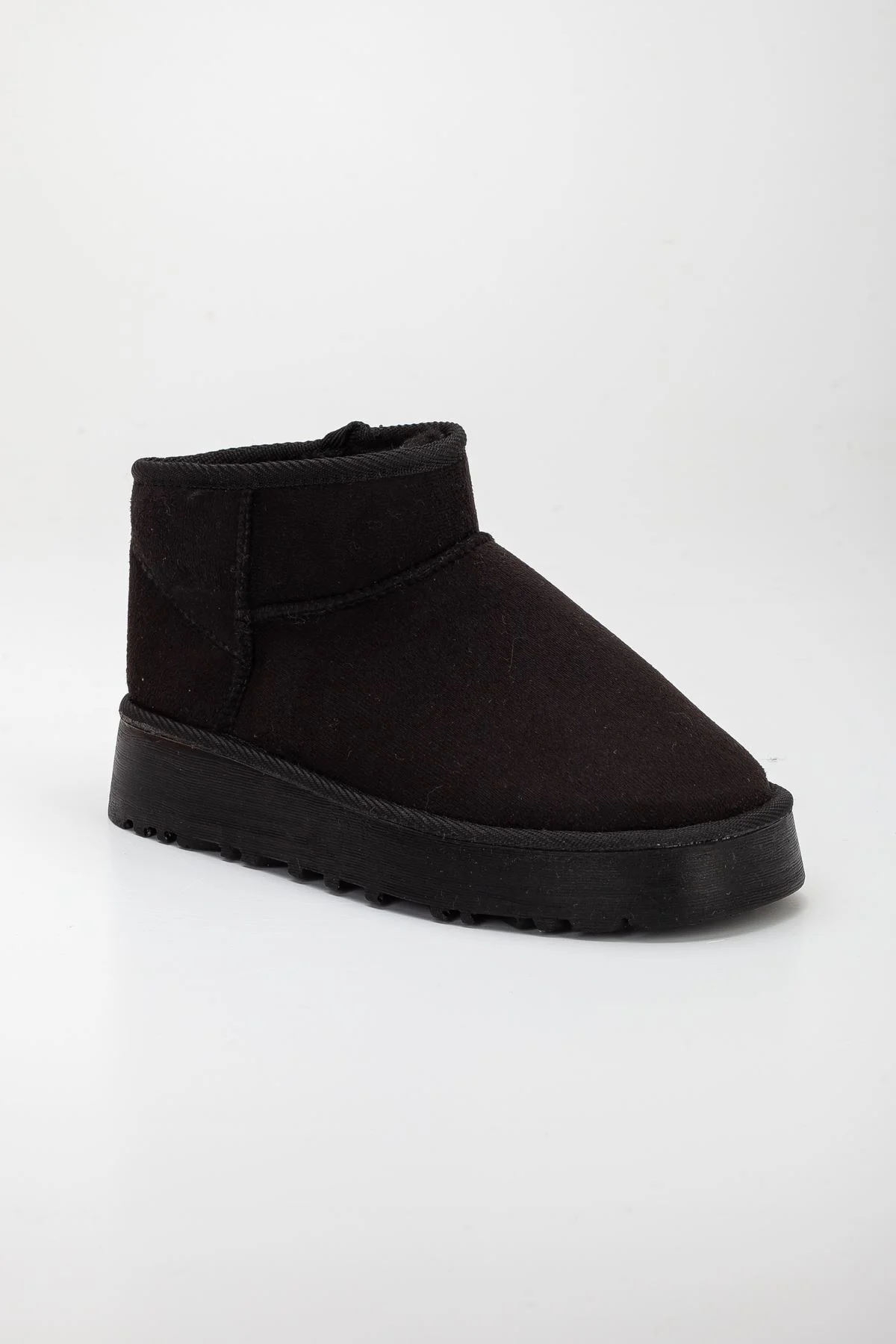 Viola Kalın Taban Bilek Boy Ugg Siyah - MaskButik Görsel 4