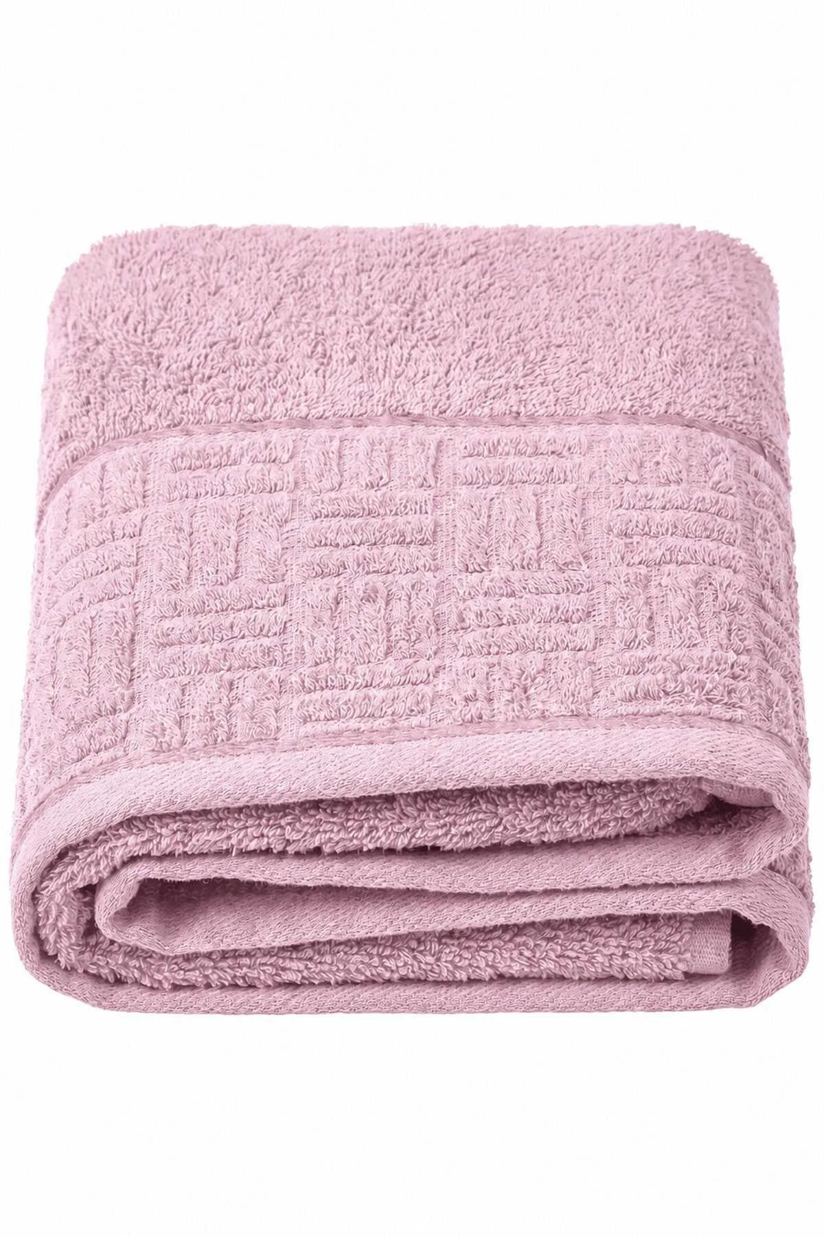 El Yüz Havlusu 50x90 Cm %100 Pamuk Kısmi Kadife Vento Pembe - Mira Home Görsel 2