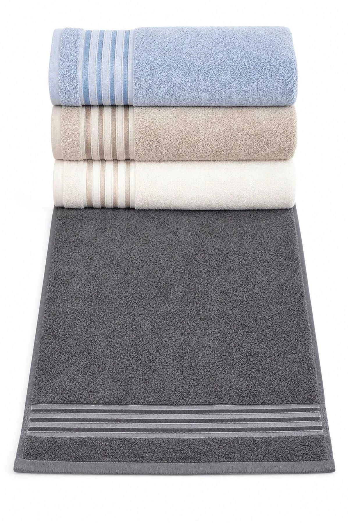 4lü El Yüz Havlusu Seti 50x85 Cm Softline - Mira Home Görsel 4