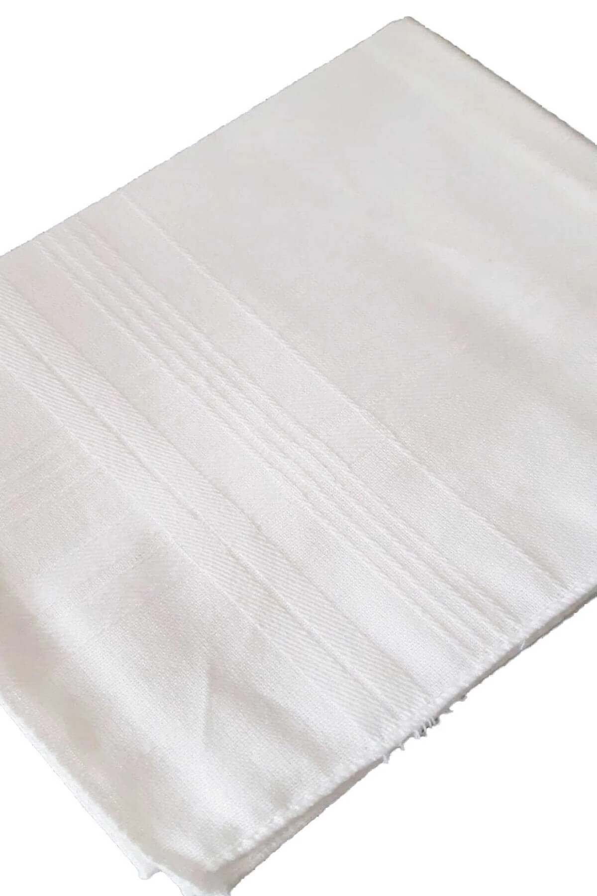 3’lü Özel Paket Premium Erkek Mendil Seti %100 Pamuk 42x42 cm Beyaz - BAYÇAĞRI Görsel 3
