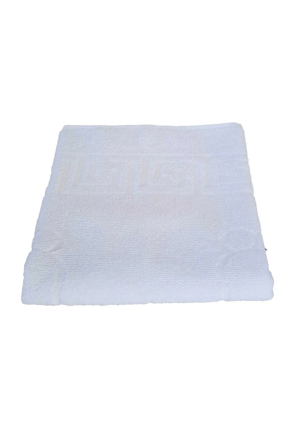 4 lü Ayak İzli Banyo Pamuklu Ayak Havlusu 50x70 Cm Beyaz - BAYÇAĞRI Görsel 8