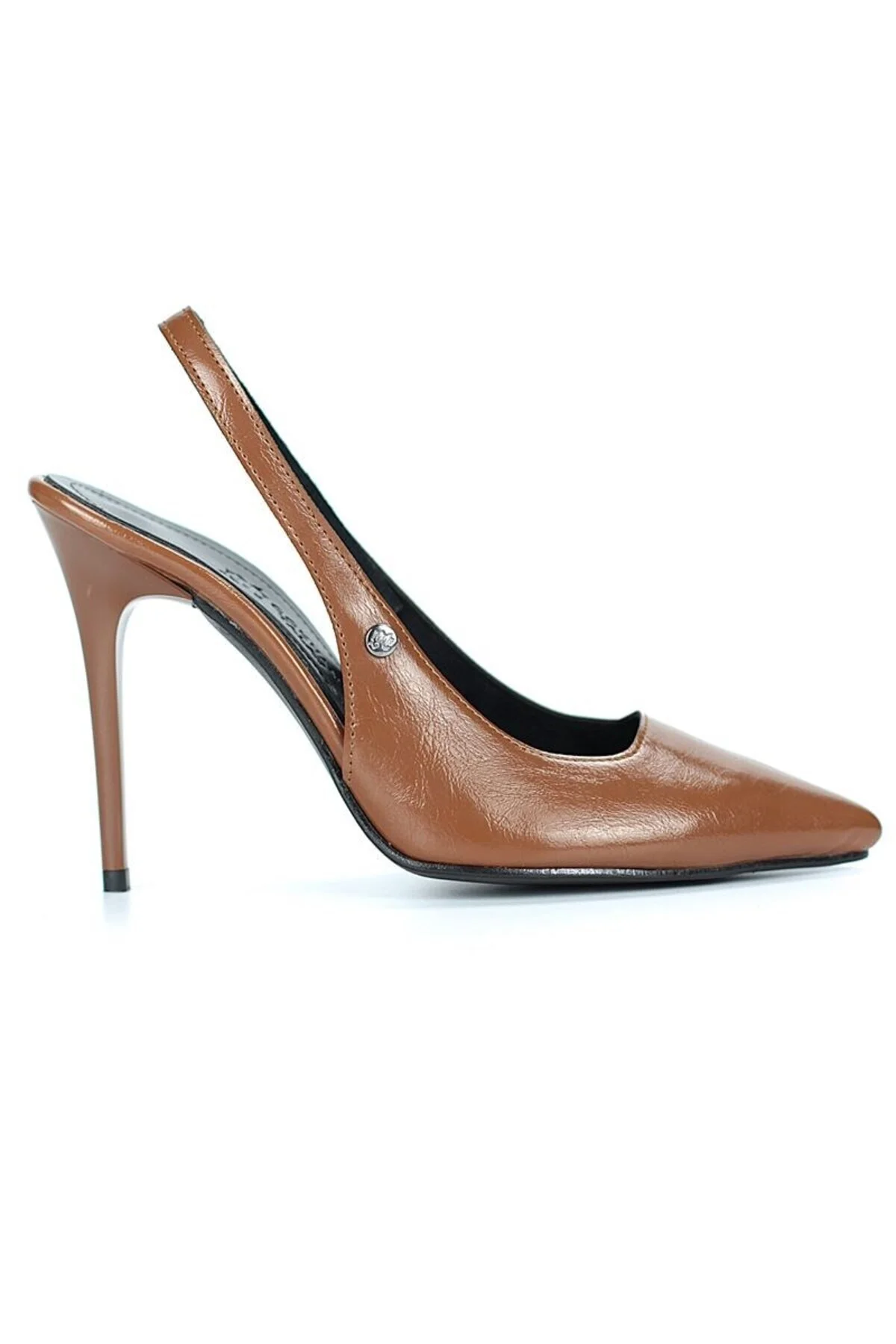 Zerina Taba Rugan Esnek Yumuşak Kaymaz Taban İnce Topuklu (11cm) Kadın Stiletto - Gökhan Talay Görsel 3