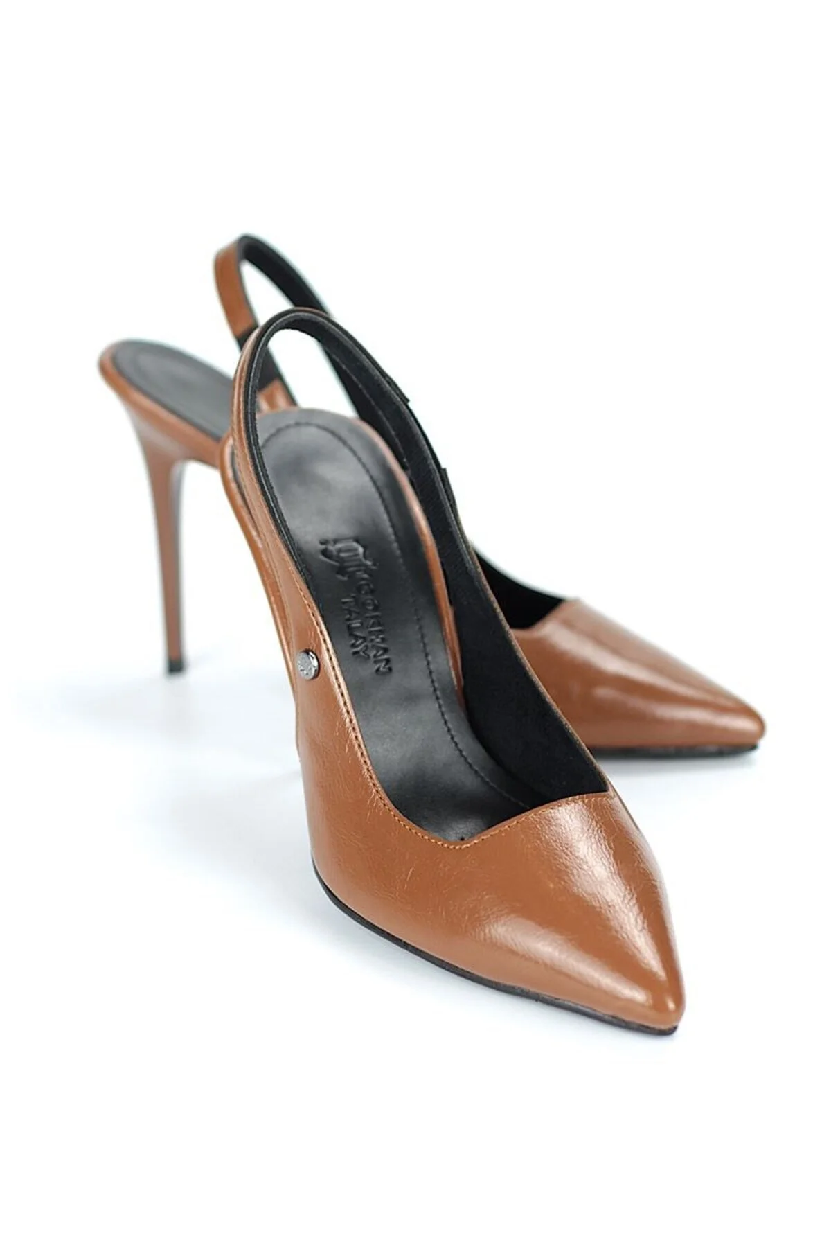 Zerina Taba Rugan Esnek Yumuşak Kaymaz Taban İnce Topuklu (11cm) Kadın Stiletto - Gökhan Talay Görsel 2