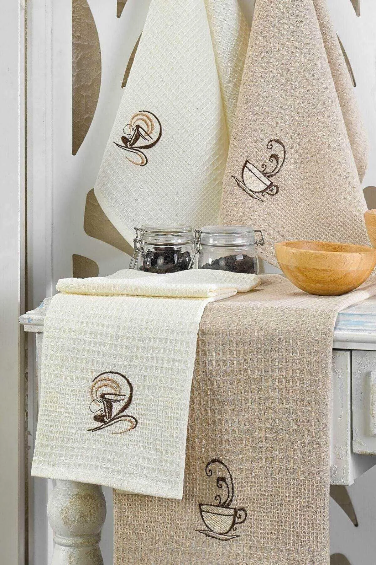 6 Parça Mutfak Kurulama Bezi 30 X 50 Cm Coffe - Mira Home Görsel 3