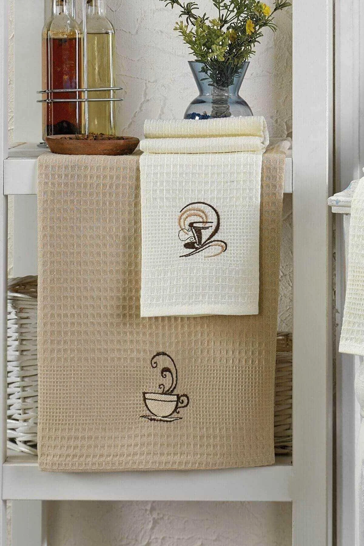 6 Parça Mutfak Kurulama Bezi 30 X 50 Cm Coffe - Mira Home Görsel 2