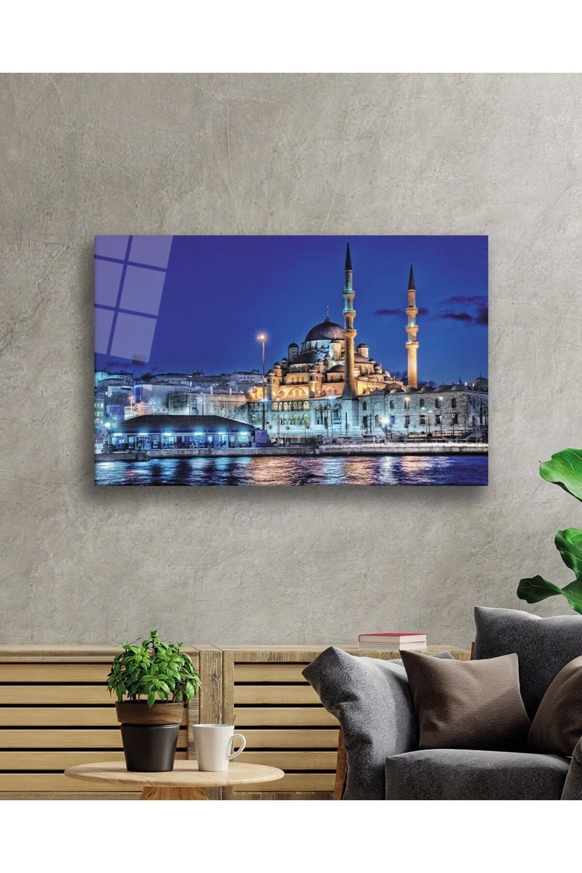 Cami Manzara 4mm Dayanıklı Cam Tablo | Modern Dekoratif Cam Tablo Temperli Cam - ÜNALMIŞ Görsel 2