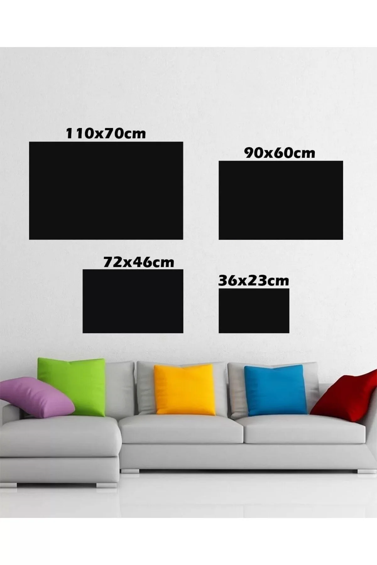 Renkli Soyut Cam Tablo, Ev ve Ofis Duvar Dekoru, Hediyelik Büyük Temperli 4 mm Cam Tablo - feifei Görsel 4