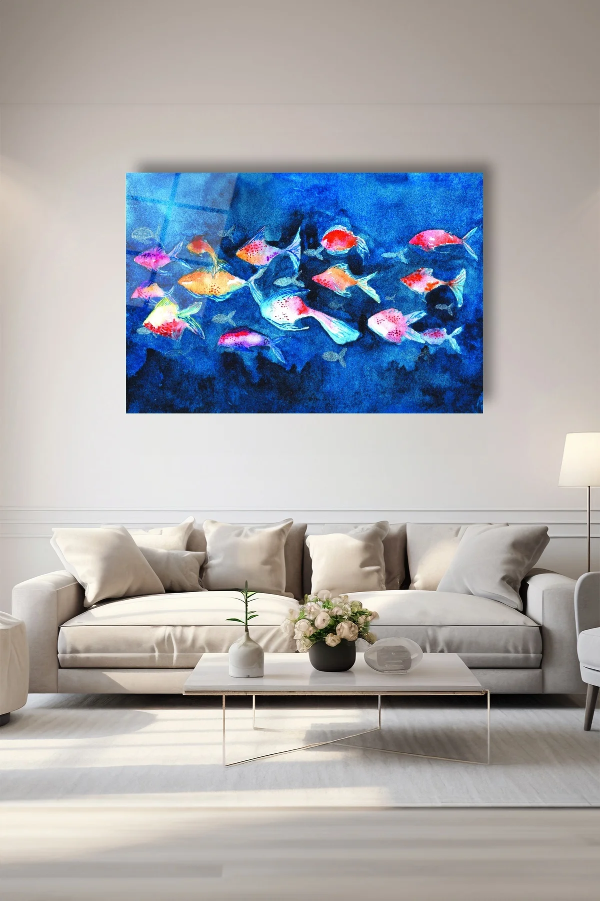 Dekoratif Duvar Tablosu Temperli Cam Tablo 72 X 46 Cm - BYCAGRİ Görsel 4