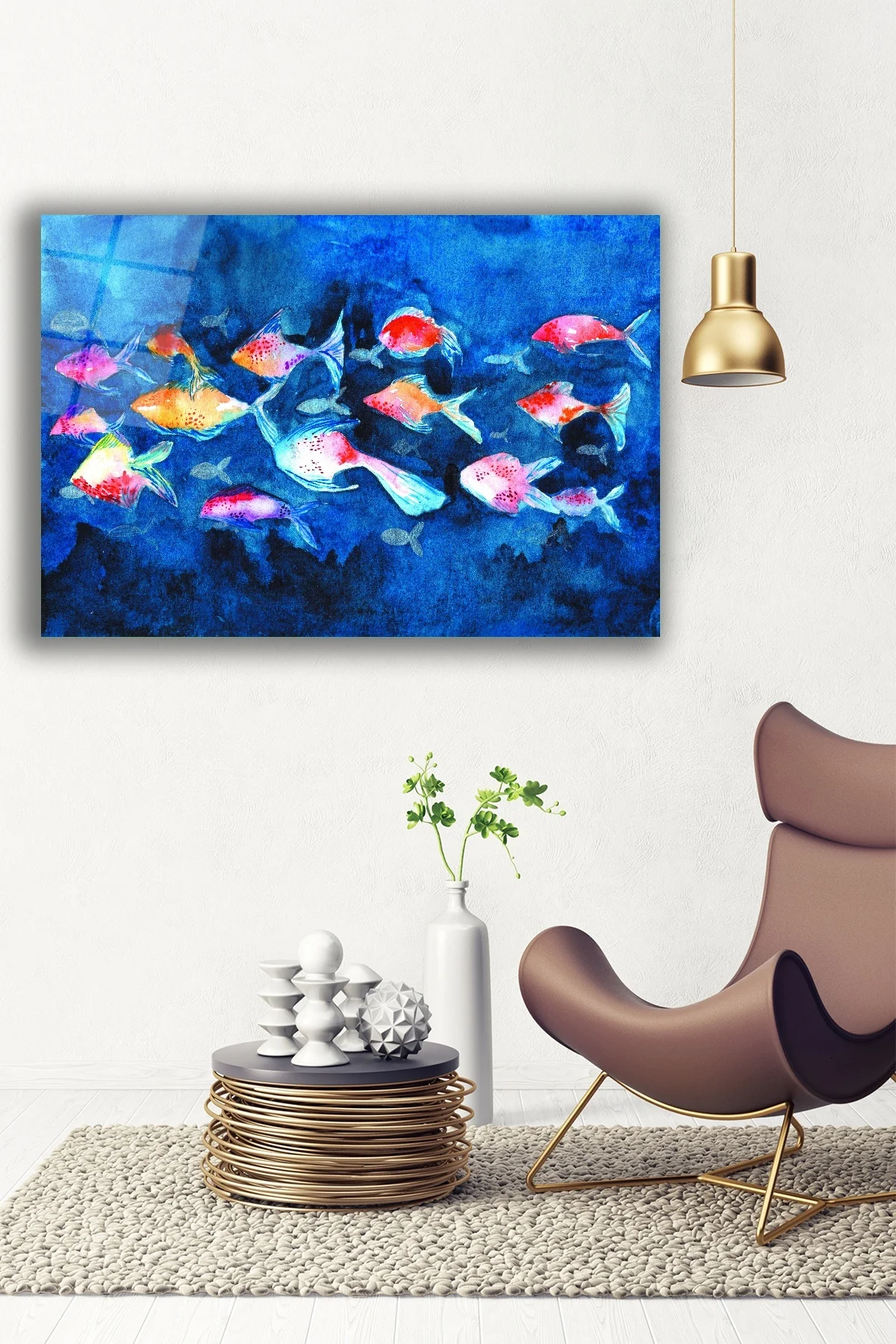 Dekoratif Duvar Tablosu Temperli Cam Tablo 72 X 46 Cm - BYCAGRİ Görsel 5