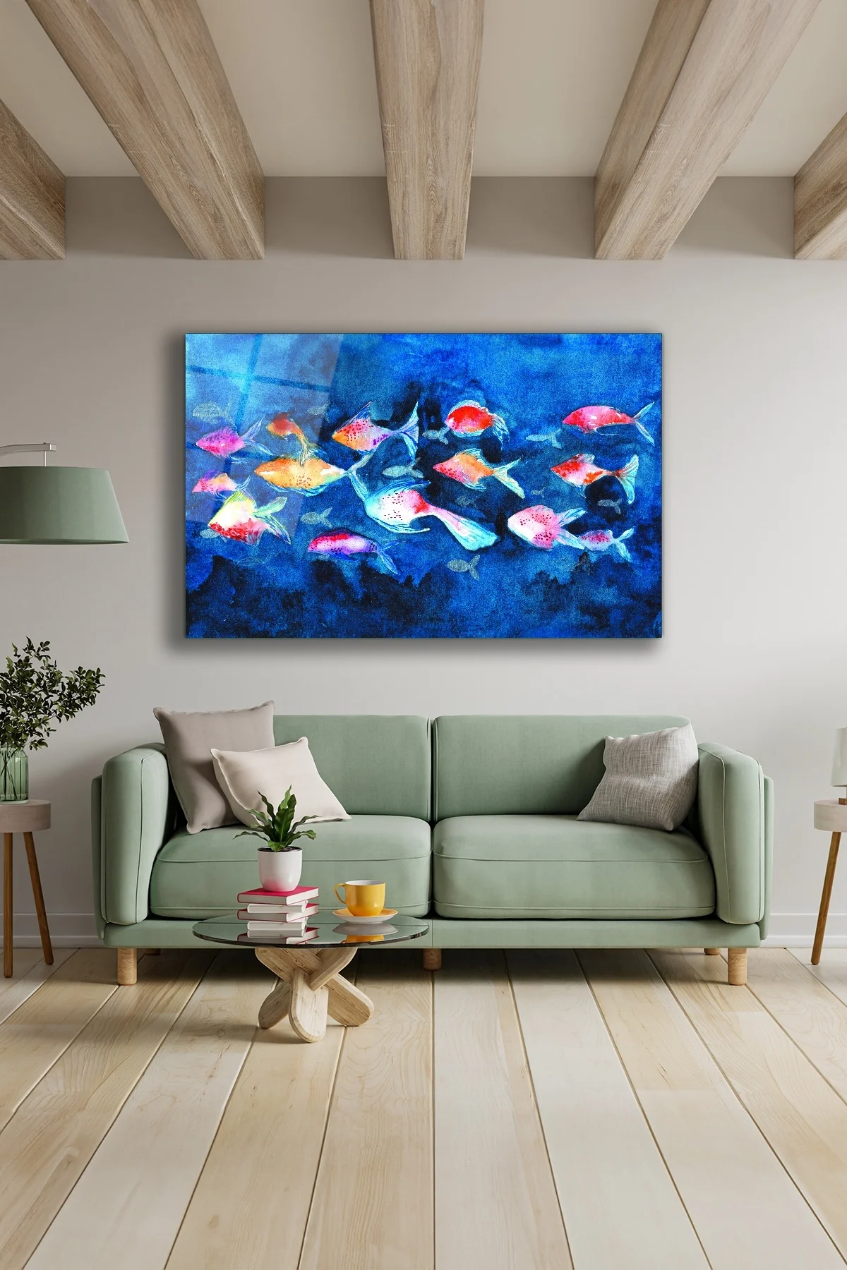 Dekoratif Duvar Tablosu Temperli Cam Tablo 72 X 46 Cm - BYCAGRİ Görsel 3