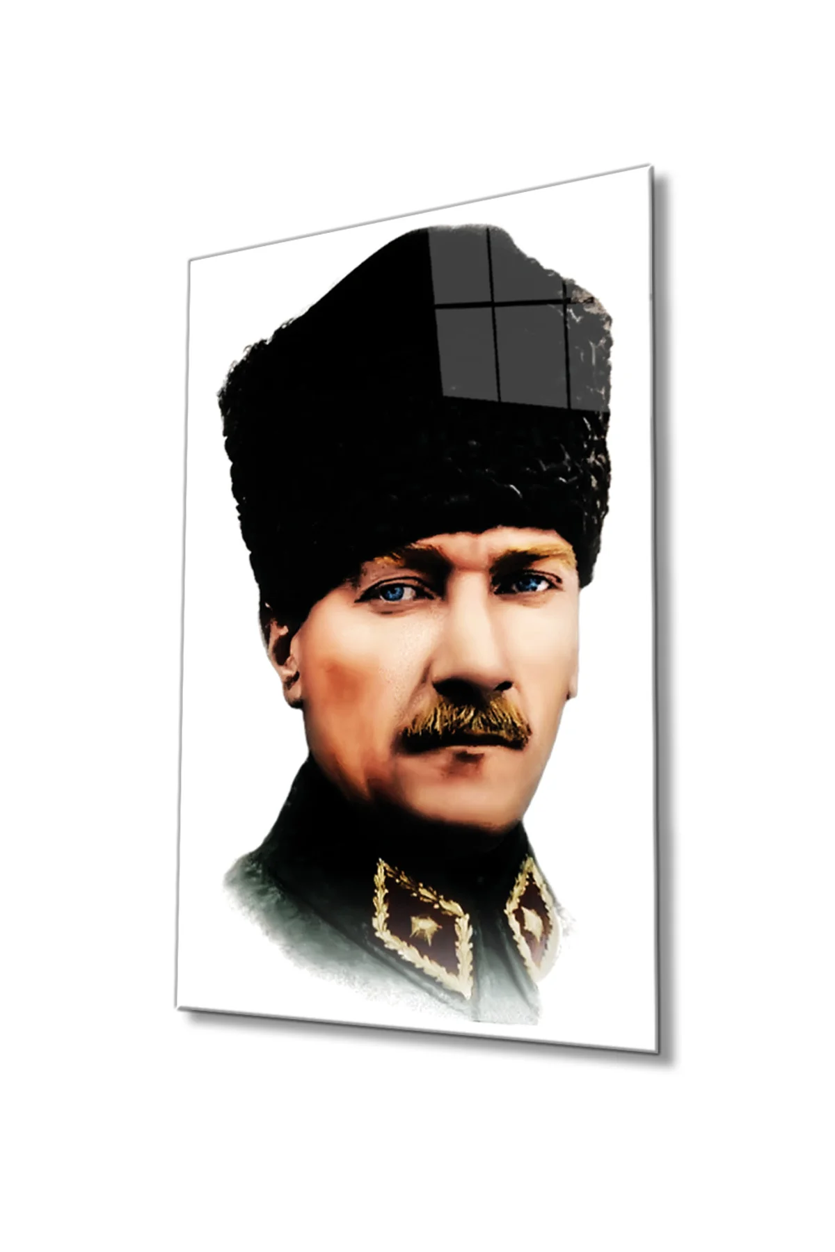 Atatürk Cam Tablo 4 mm Dayanıklı Temperli Cam