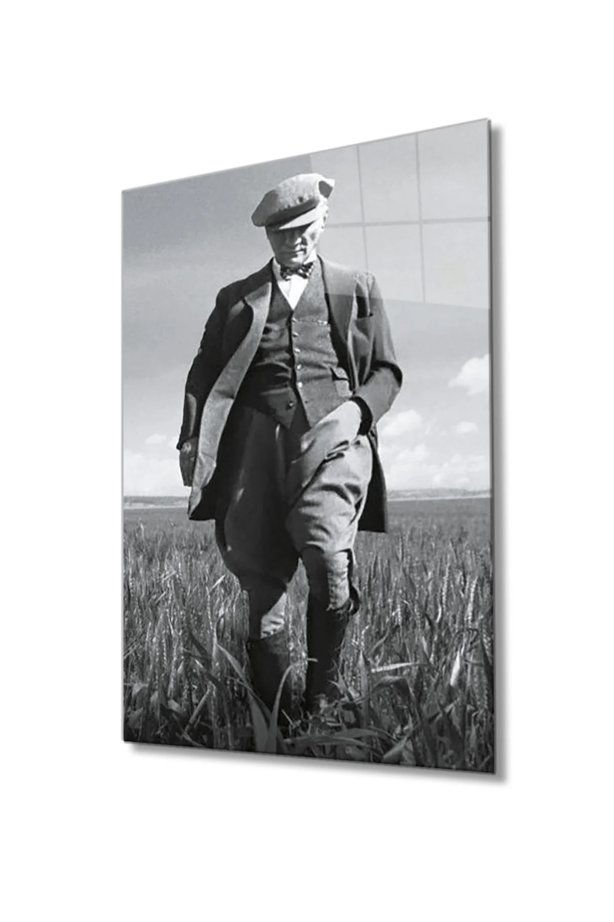 Atatürk Cam Tablo 4 mm Dayanıklı Temperli Cam