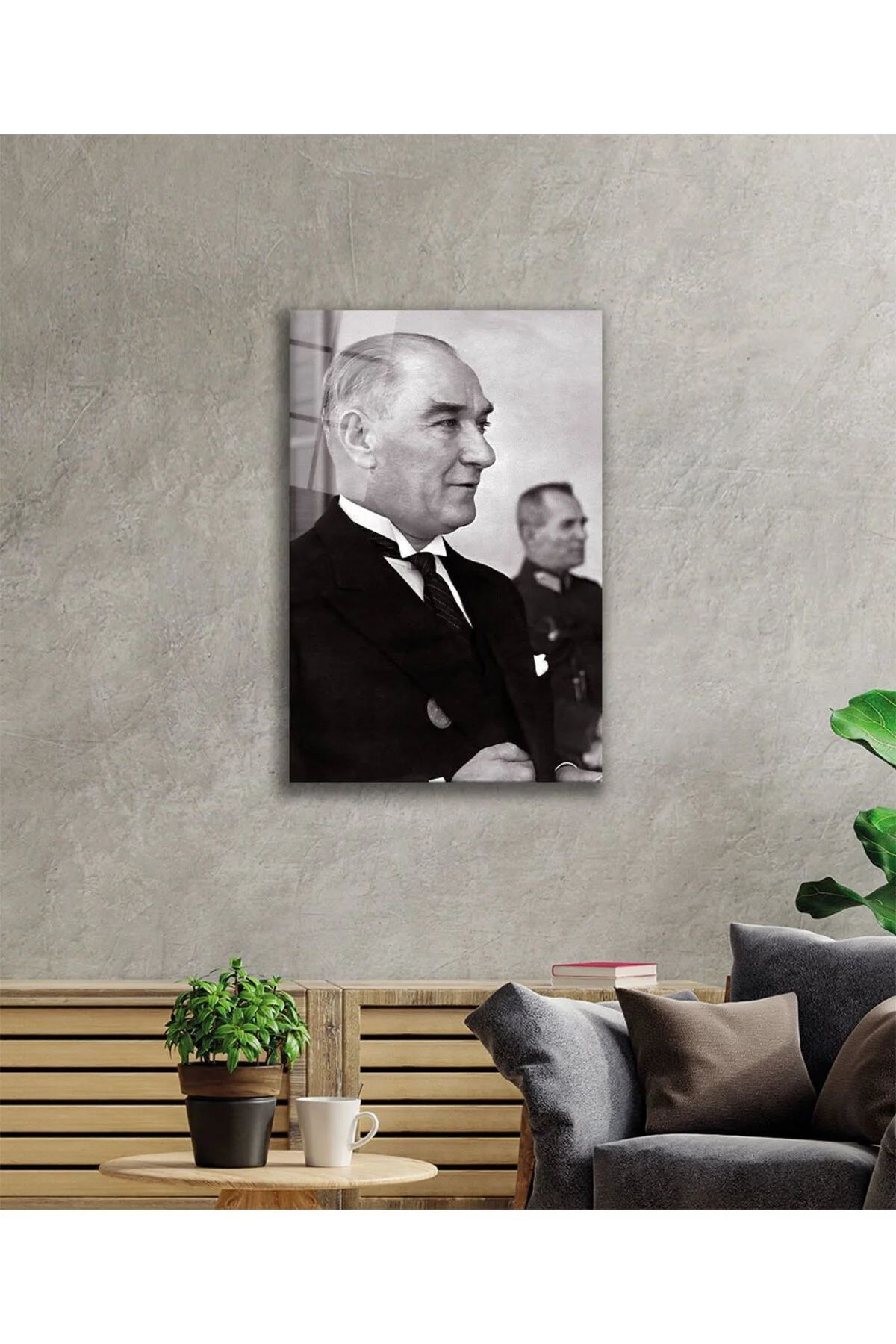 Atatürk Cam Tablo 4 mm Dayanıklı Temperli Cam - BYCAGRİ Görsel 2