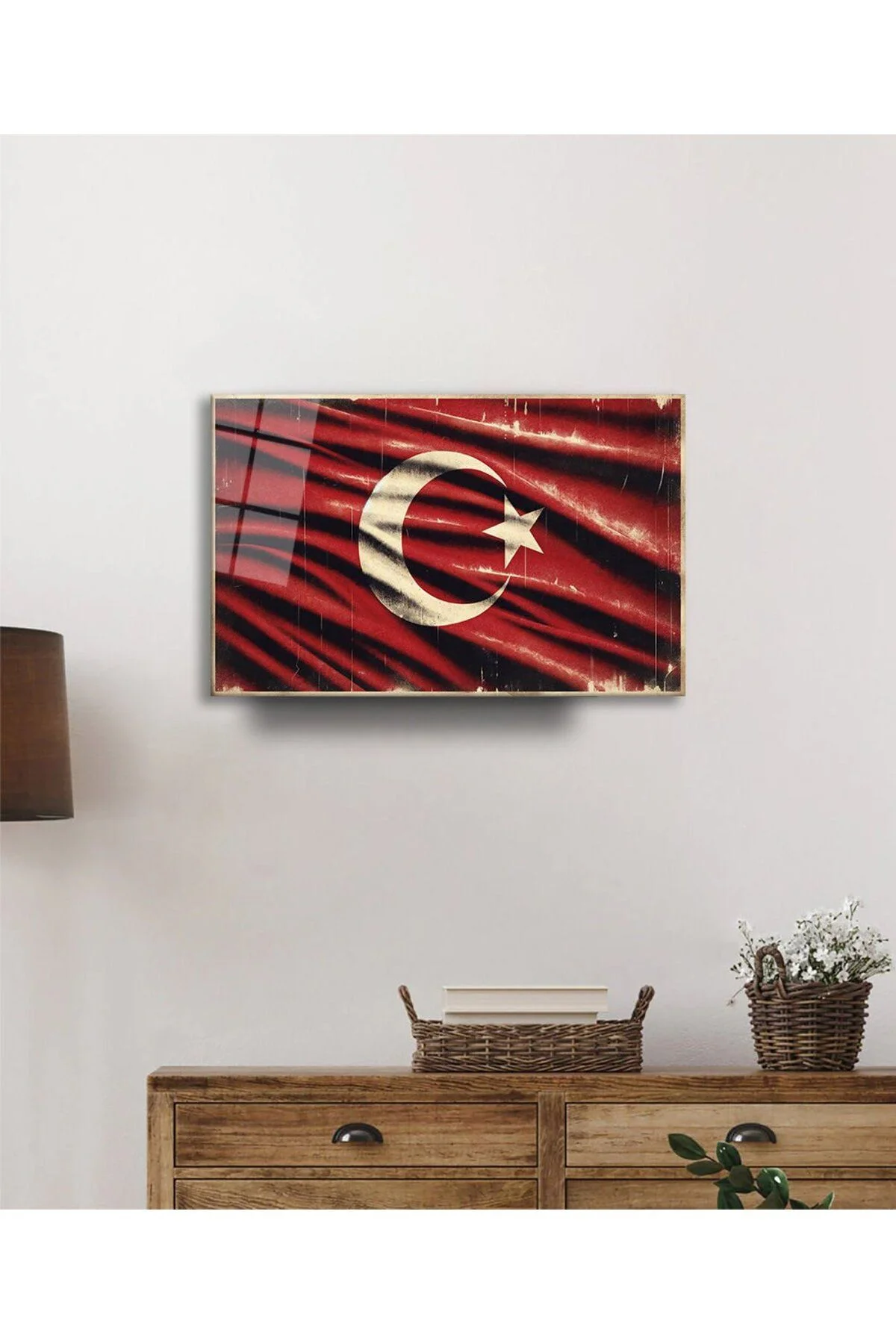 Milli Görkem Cam Tablo Hediyelik Büyük Tablo Ev Ofis Dekoru - Leopar Art Görsel 2