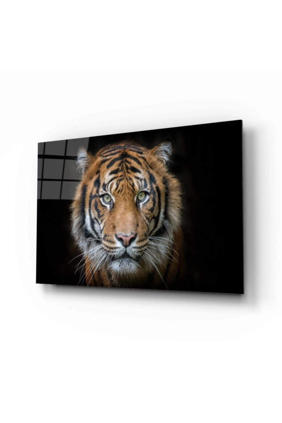 Kaplan 5 Hayvan Cam Tablo - Leopar Art Görsel 2