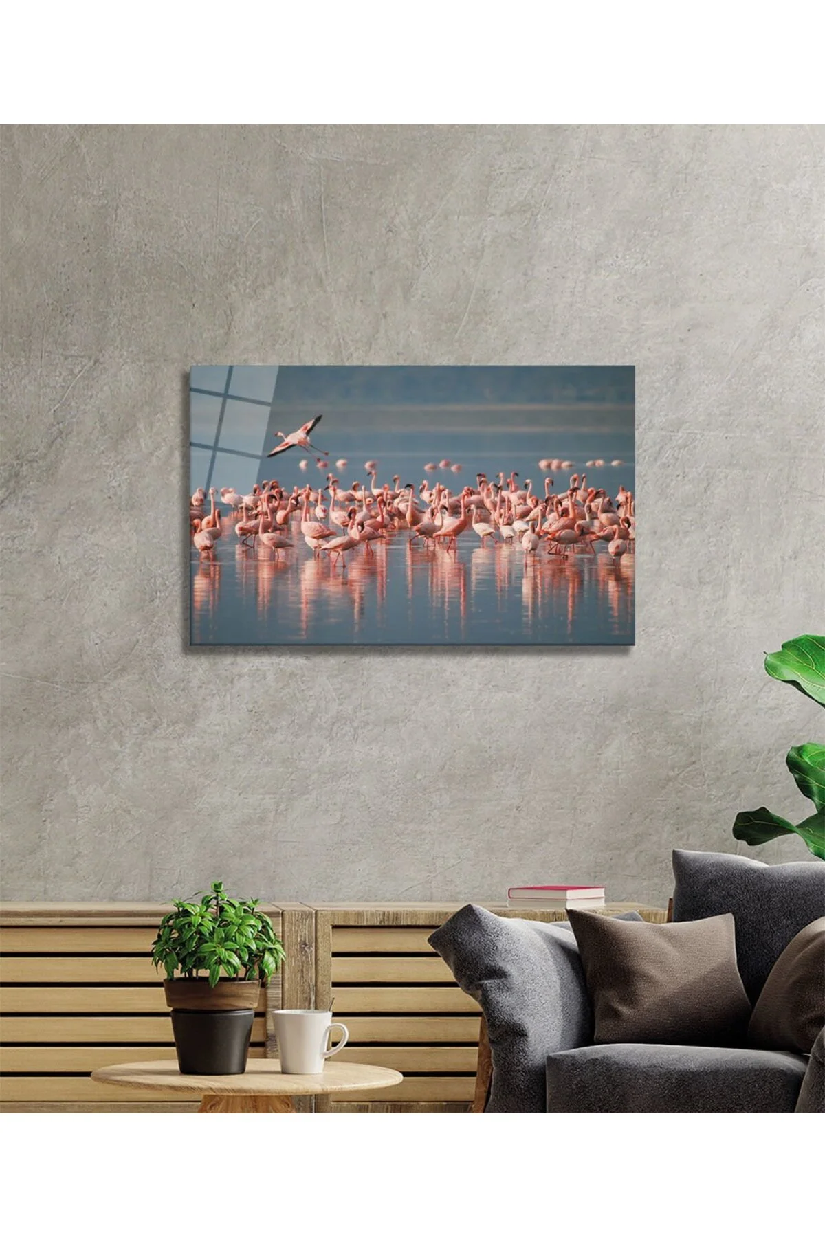 Flamingo Cam Tablo - kavaklar Görsel 2