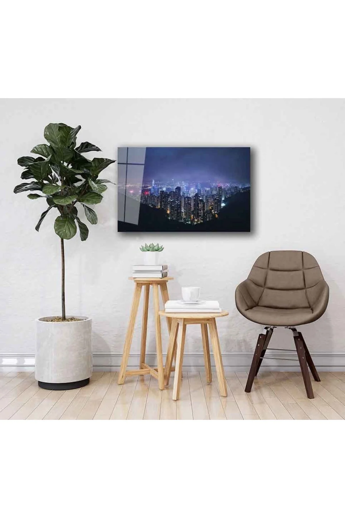 Şehir Manzara Cam Tablo 4mm Dayanıklı Temperli Cam - BYCAGRİ Görsel 2