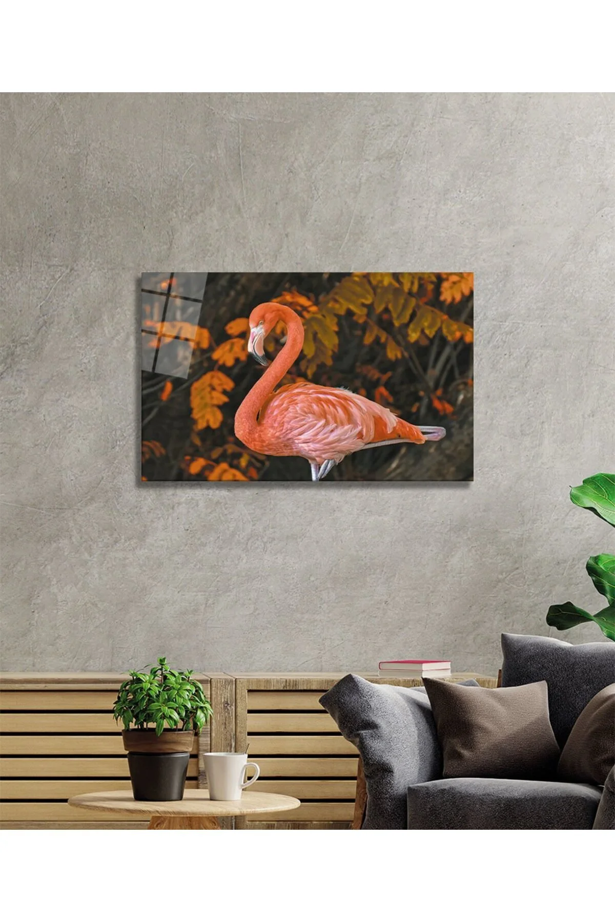 Flamingo 2 Cam Tablo - BYCAGRİ Görsel 2