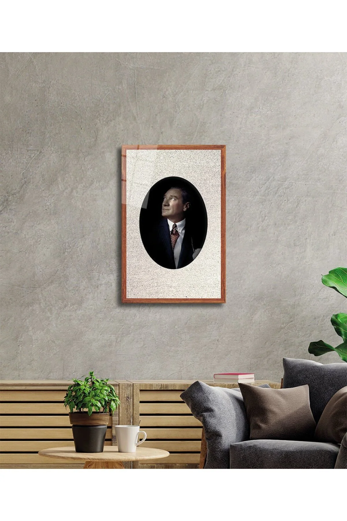 Atatürk Cam Tablo 4 mm Dayanıklı Temperli Cam - Alicedekorasyon Görsel 2
