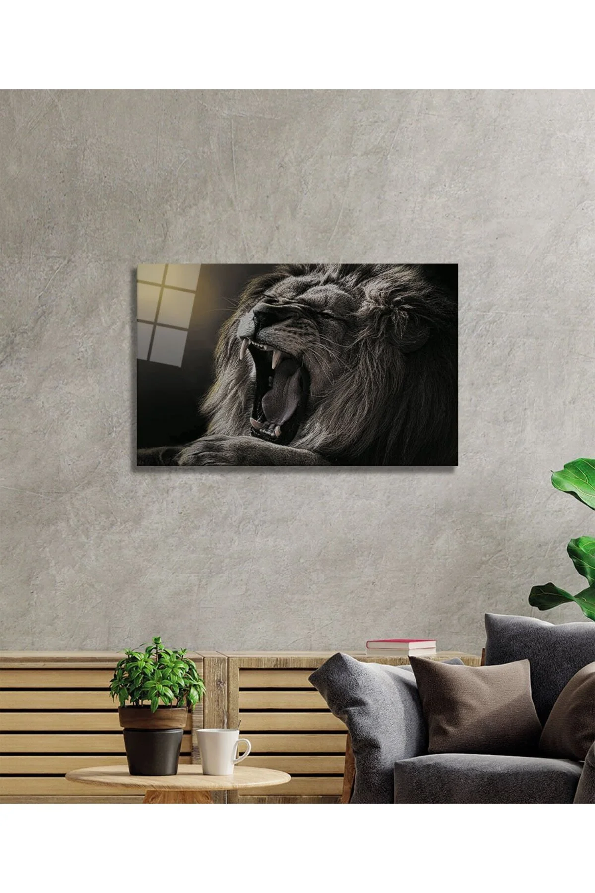 Aslan 4 Cam Tablo - bestdecor Görsel 2