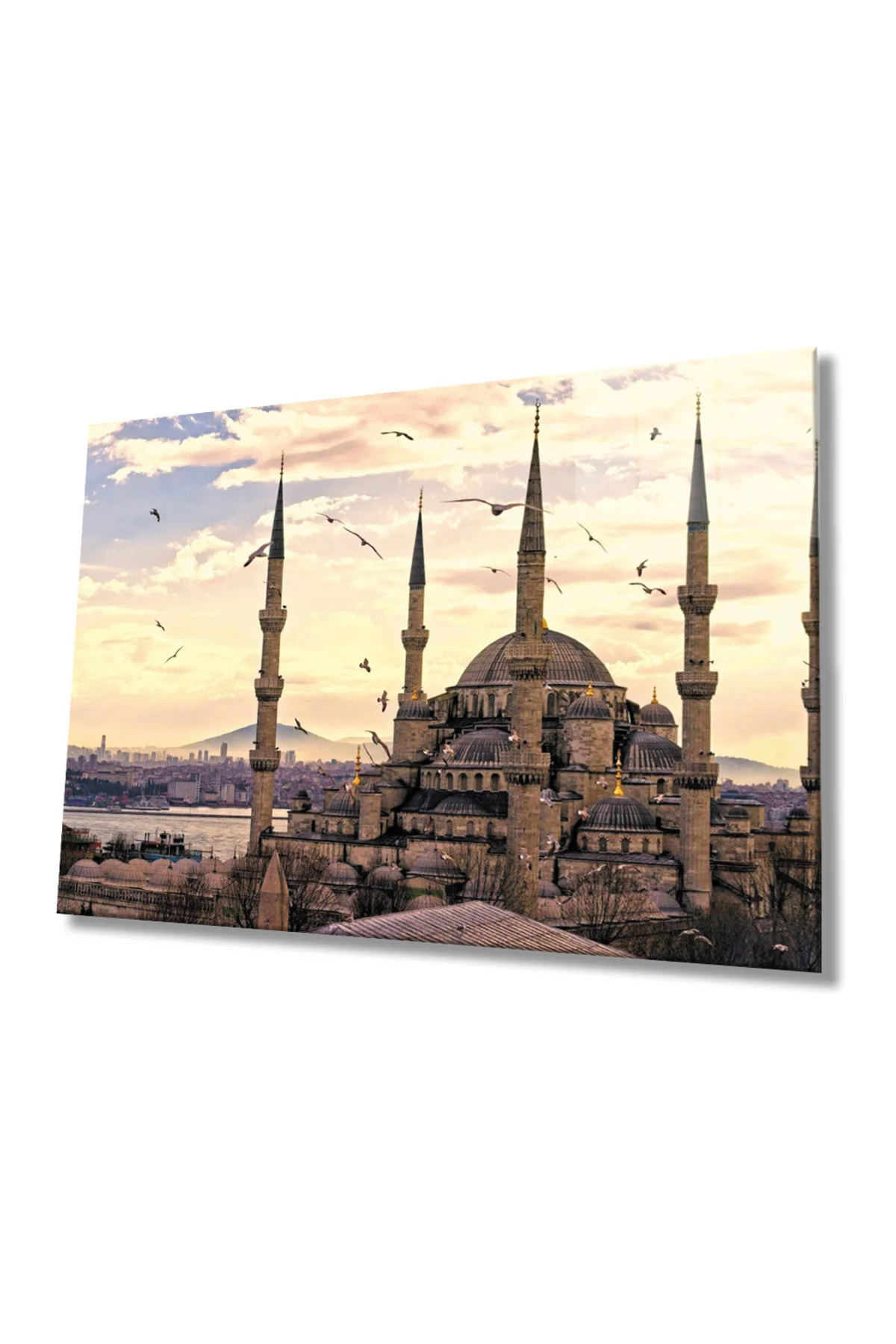 Esmeshop Istanbul Cami Manzara 4mm Dayanıklı Cam Tablo Temperli Cam - bestdecor Görsel 2