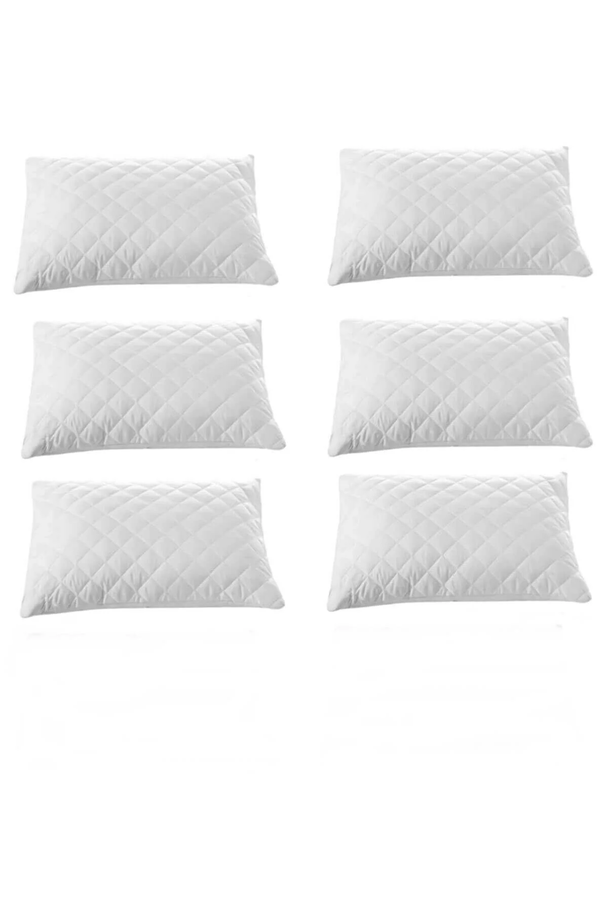 6 Lı Kapitoneli Yastık Koruyucu %100 Pamuk 50x70 - Mira Home Görsel 4