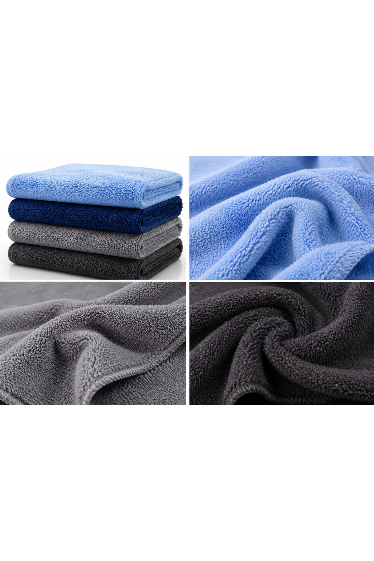 40x50 Mikrofiber Cila Bezi Oto Kurulama Parlatma Bezi İz Tüy Hav Bırakmaz 1 Adet - Muggio Görsel 2