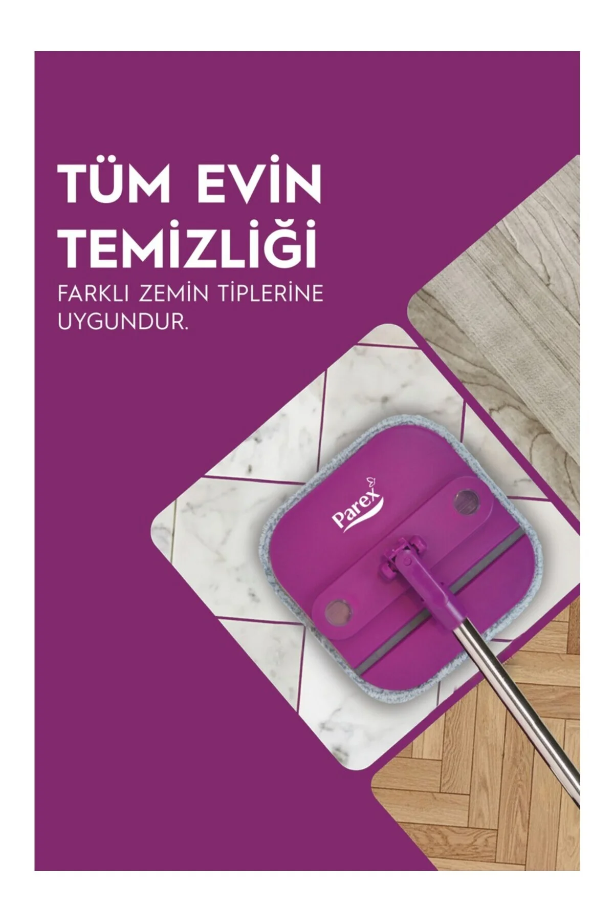 Yeni Wondero Otomatik Temizlik Seti - 4 Adet Yedek Mop - Parex Görsel 4