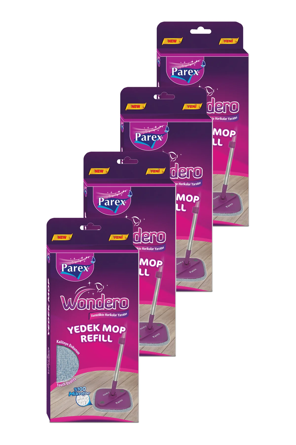 Wondero Yedek Paspas Mop Refill (4 LÜ SET) - Parex Görsel 2