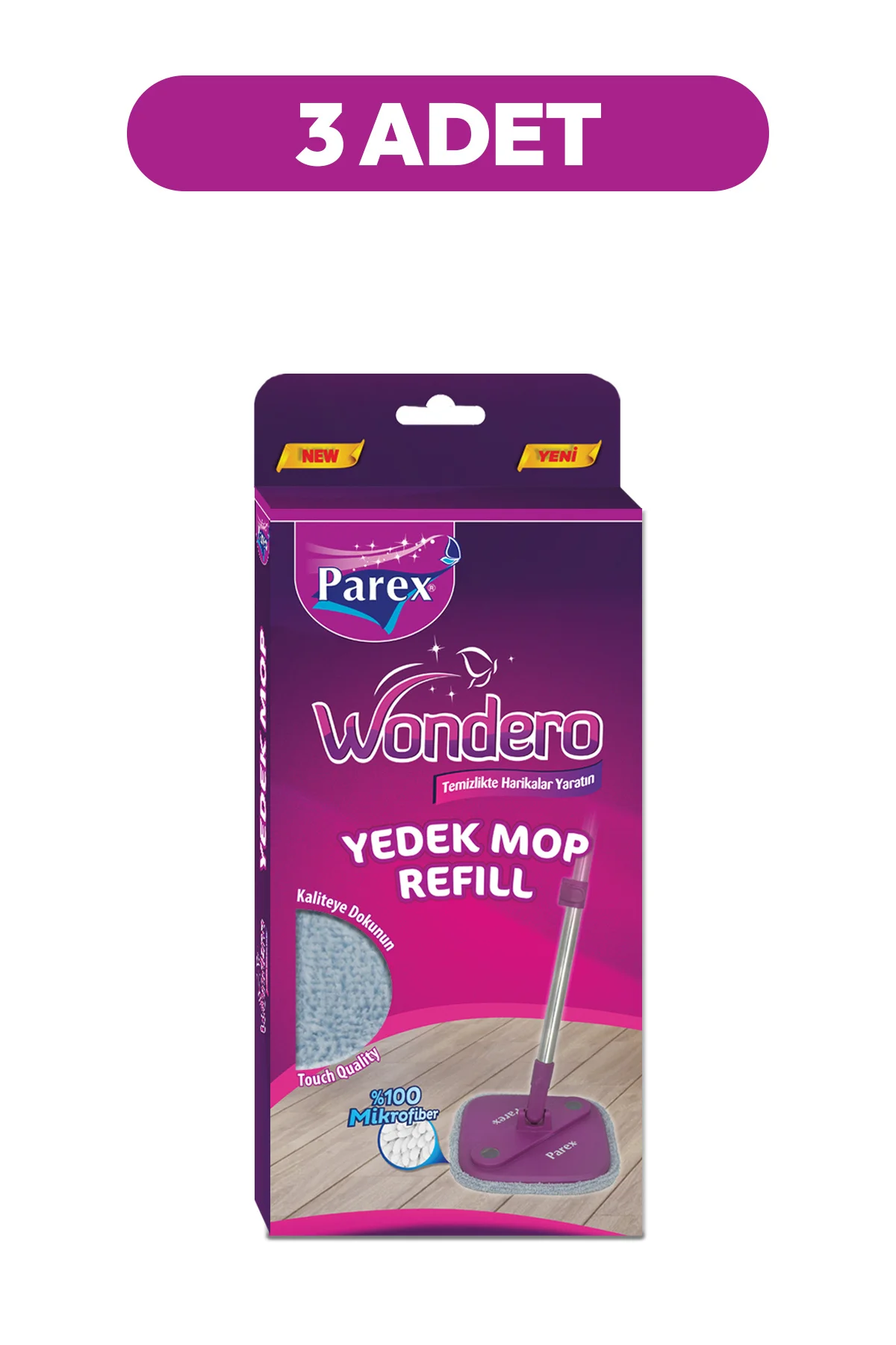 Wondero Yedek Paspas Mop Refill (3 LÜ SET)