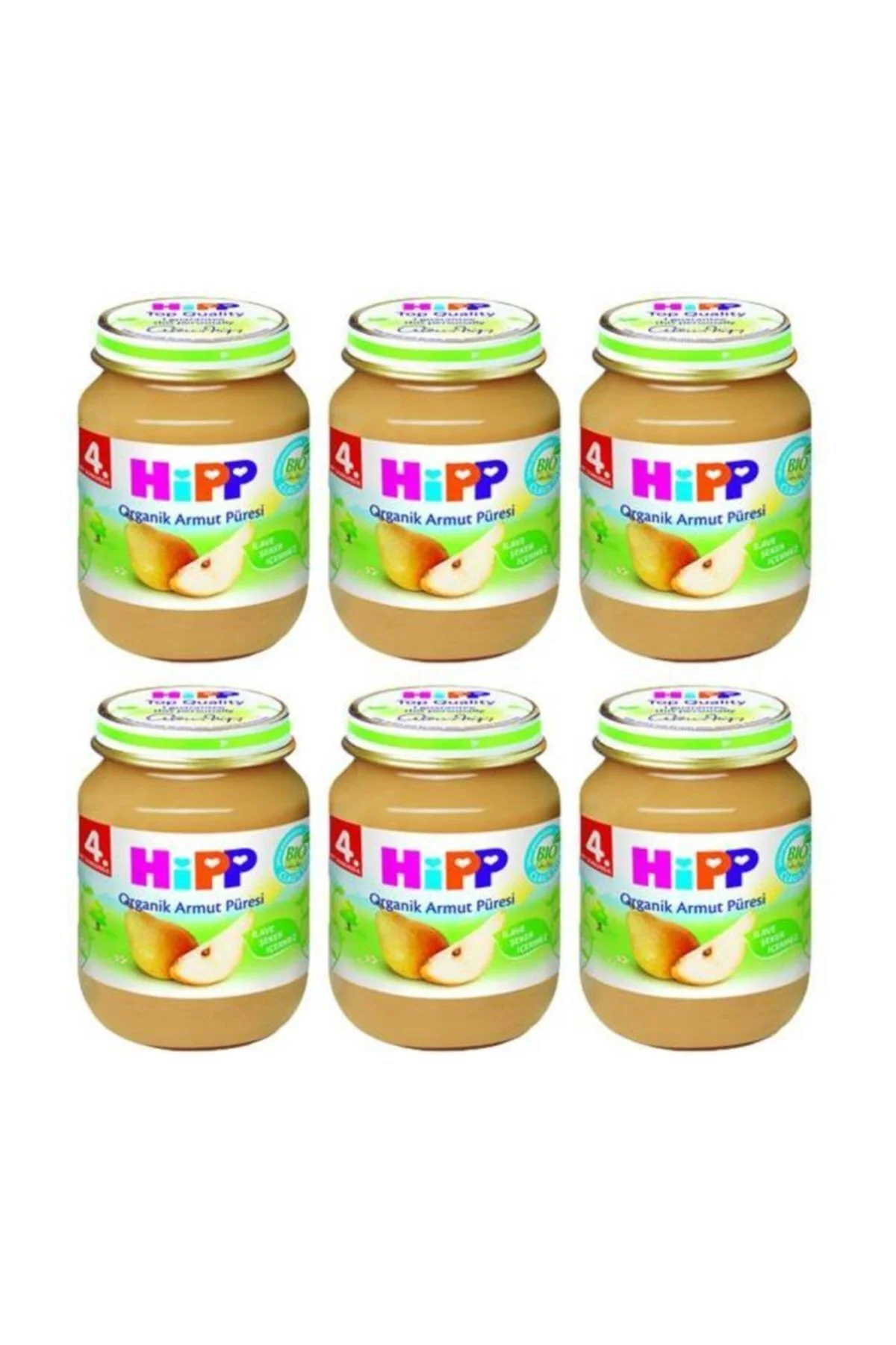 Organik Armut Püresi Kavanoz Mama 125 gr X 6 Adet