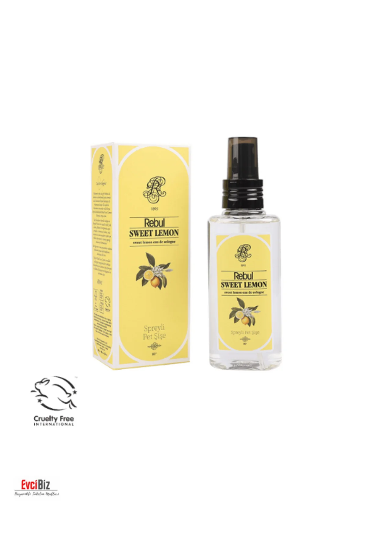 Sweet Lemon (Tatlı Limon) Edc 250ml Kolonya 500ml Duş Jeli 125ml Edc Kolonya 3'lü Avantaj Set - Rebul Görsel 4