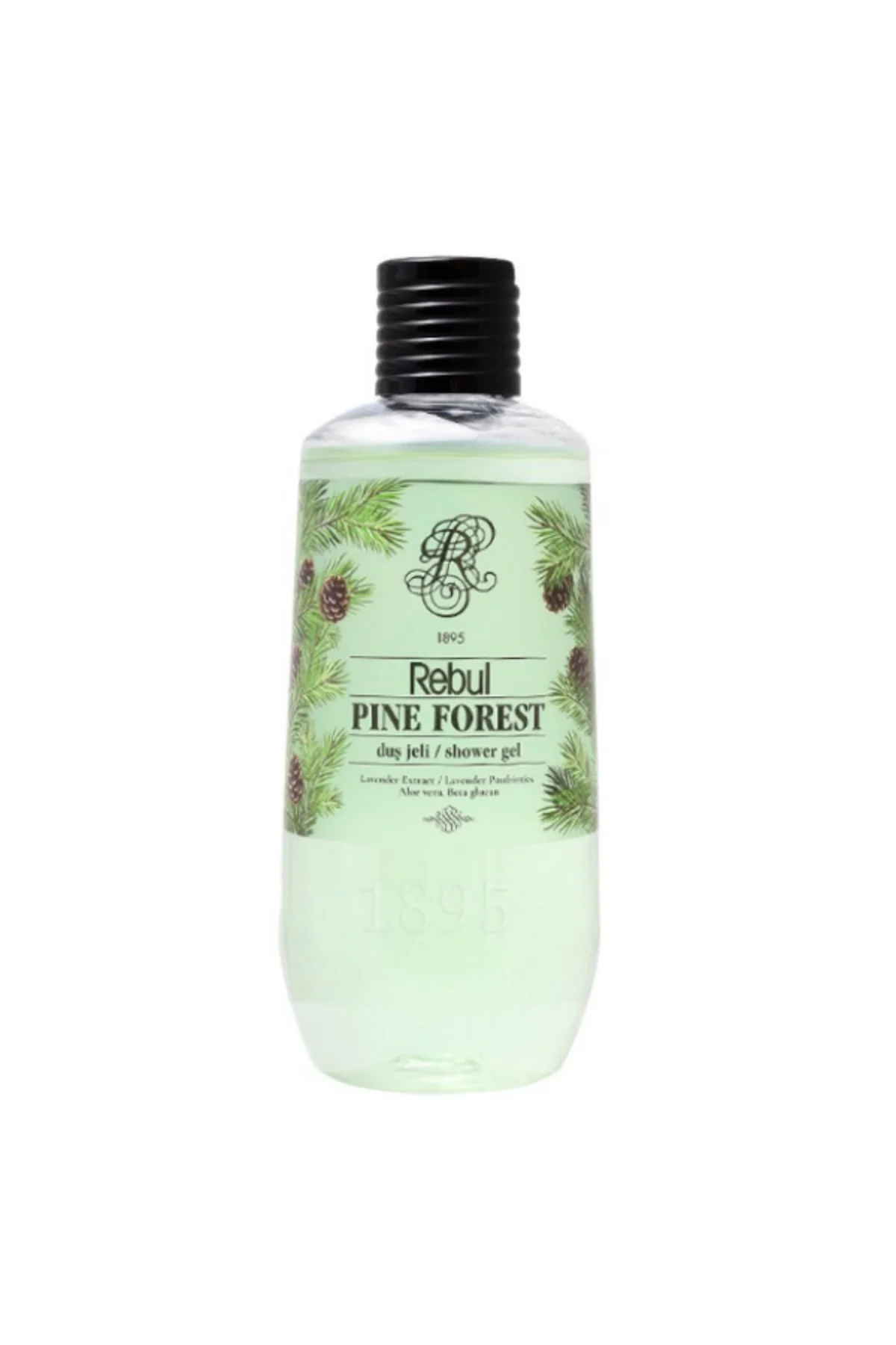 Pine Forest 6’lı Set: 3x250ml Cam Şişeli Kolonya, 500ml Duş Jeli, 500ml Sıvı Sabun, 125ml Sprey Pet - Rebul Görsel 4