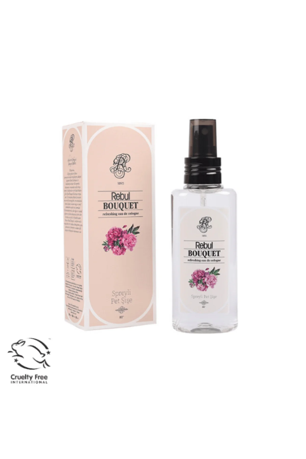 Bouquet 6’lı Set: 3x250ml Cam Şişeli Kolonya, 500ml Duş Jeli, 500ml Sıvı Sabun, 125ml Sprey Pet - Rebul Görsel 5