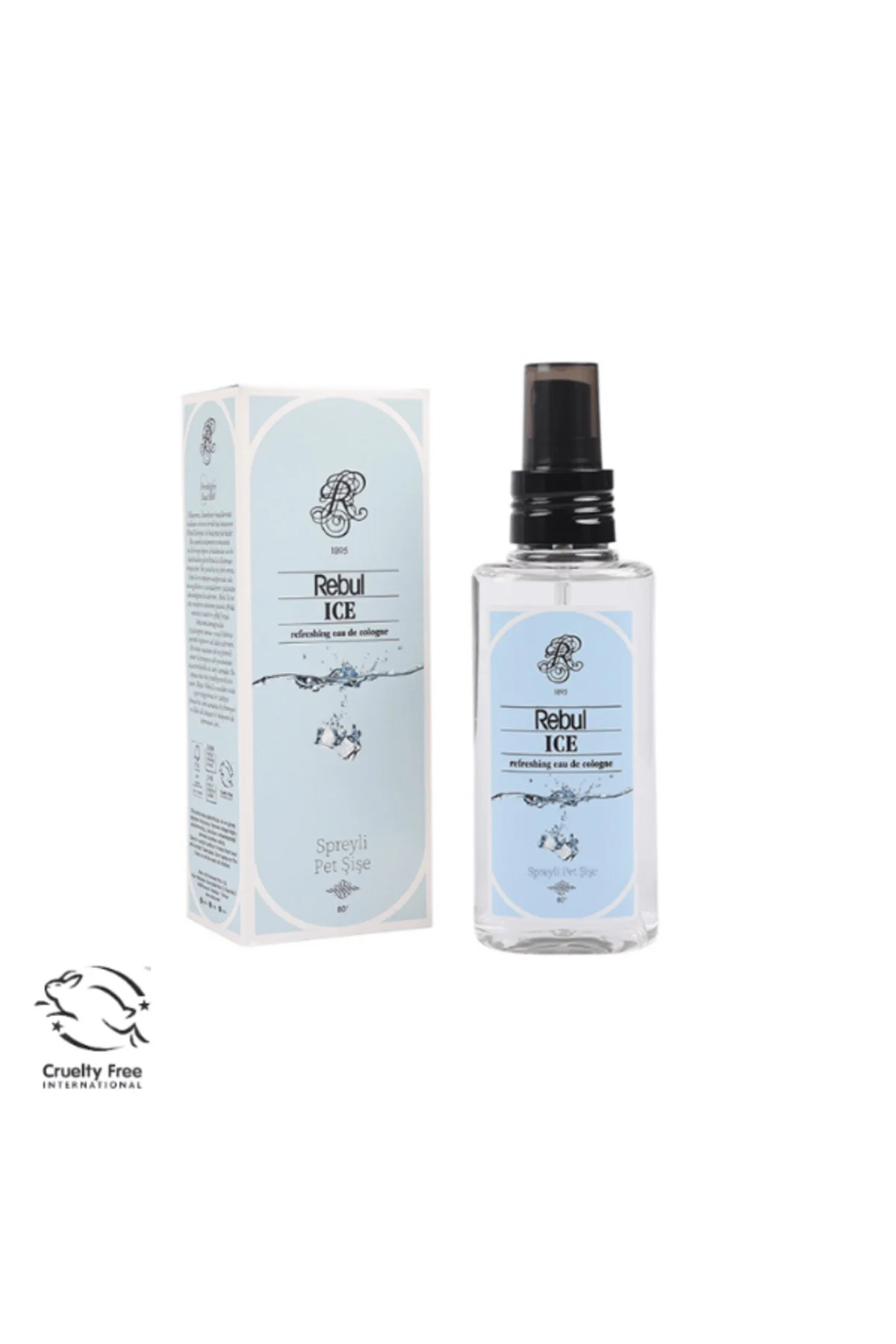 Ice (Buz) 6’lı Set: 3x250ml Cam Şişeli Kolonya, 500ml Duş Jeli, 500ml Sıvı Sabun, 125ml Sprey Pet - Rebul Görsel 6