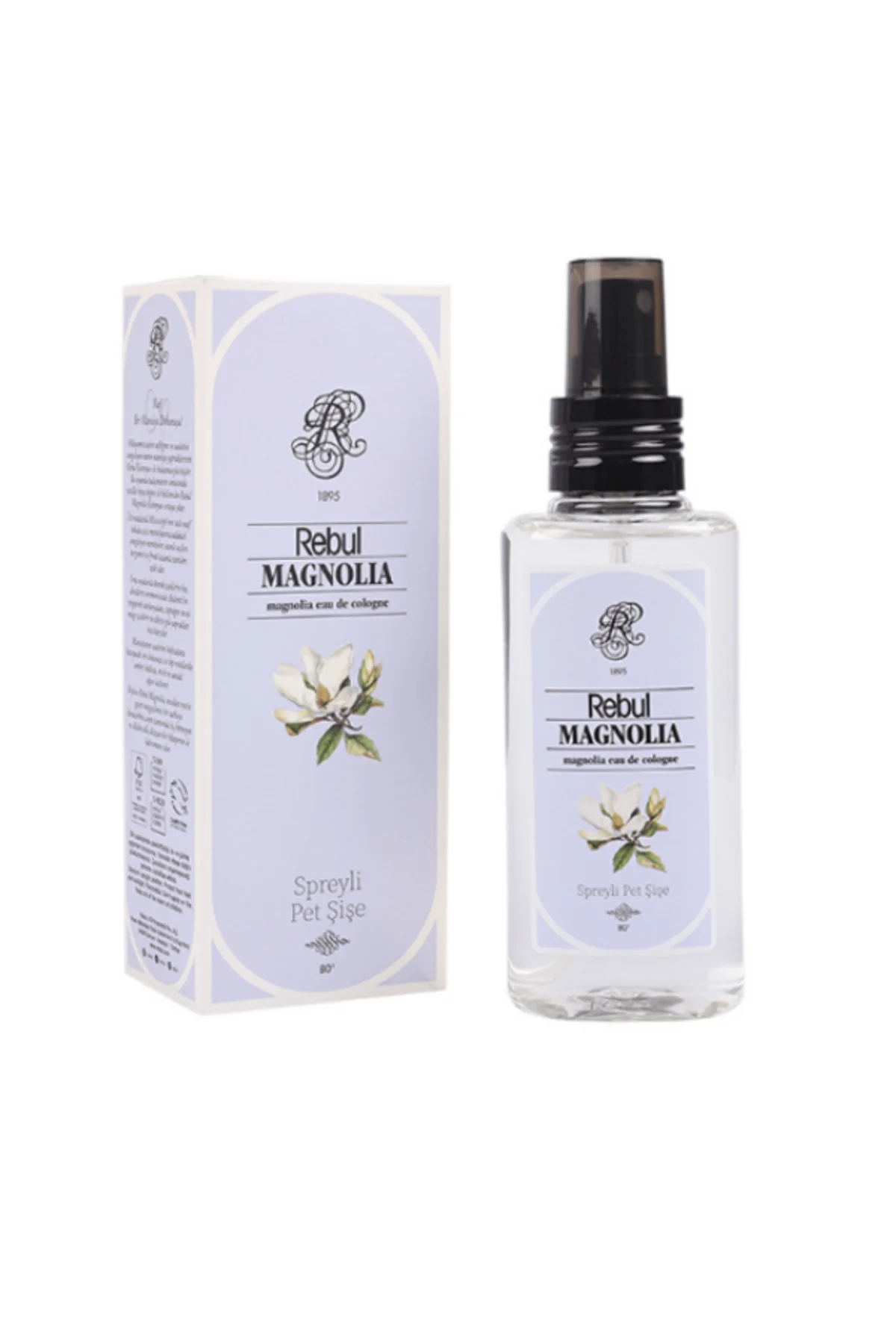 Magnolia - Manolya Edc 125ml Sprey Pet Şişeli Kolonya 12 Adet (1 Koli) - Rebul Görsel 2