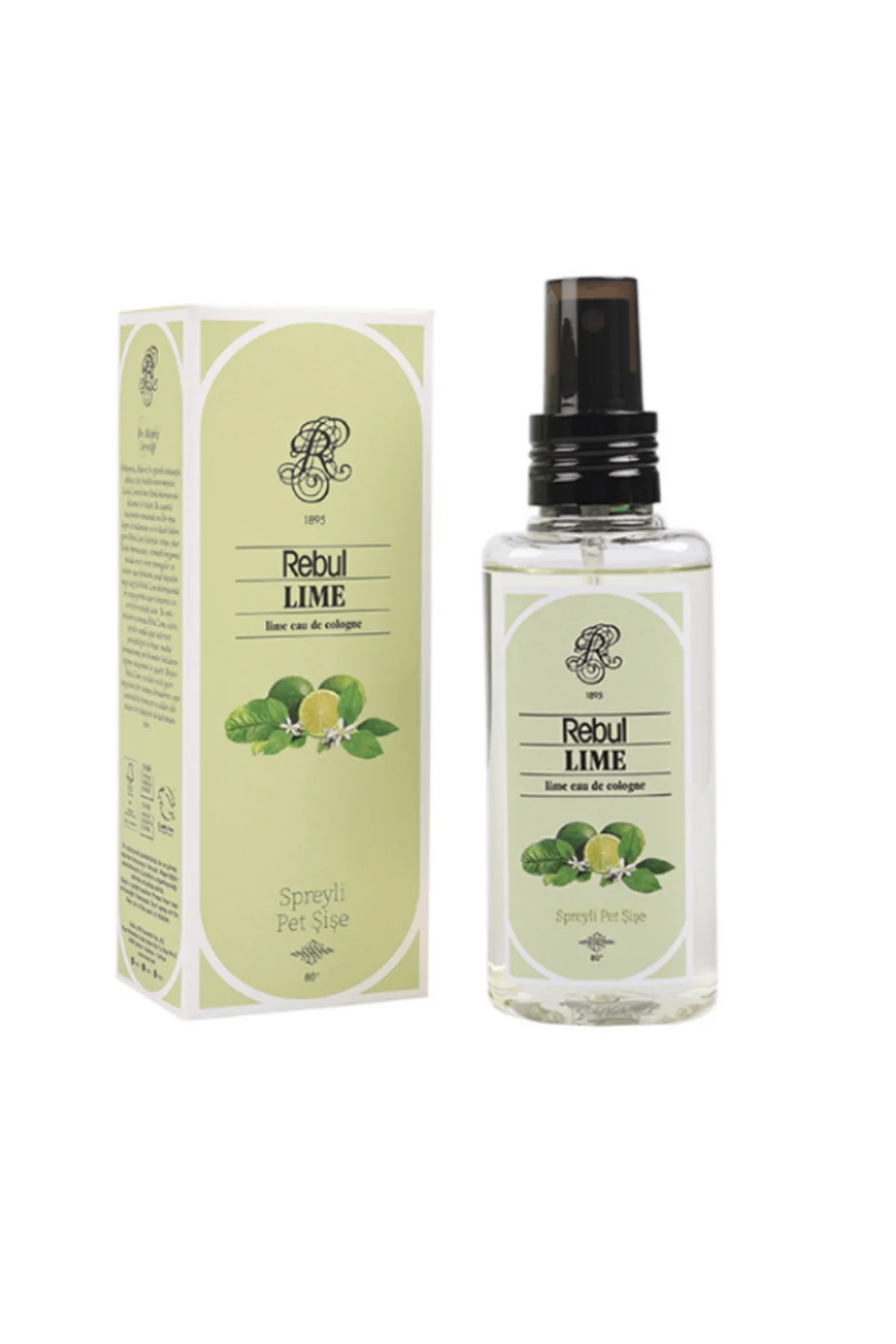 LIME - Limon Edc 125ml Sprey Pet Şişeli Kolonya 12 Adet (1 Koli) - Rebul Görsel 2