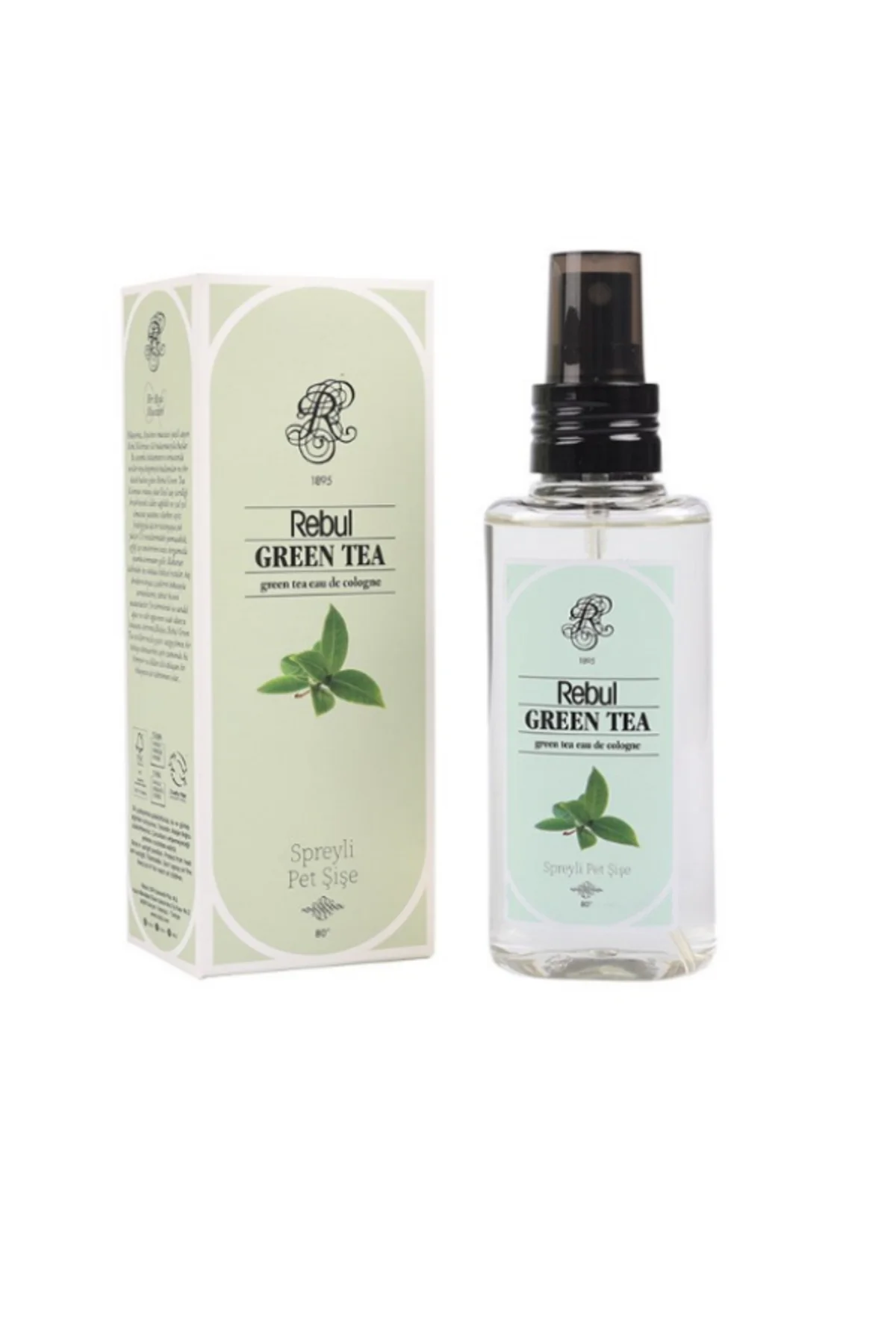 Green Tea - Yeşil Çay Edc 125ml Sprey Pet Şişeli Kolonya 12 Adet (1 Koli) - Rebul Görsel 3