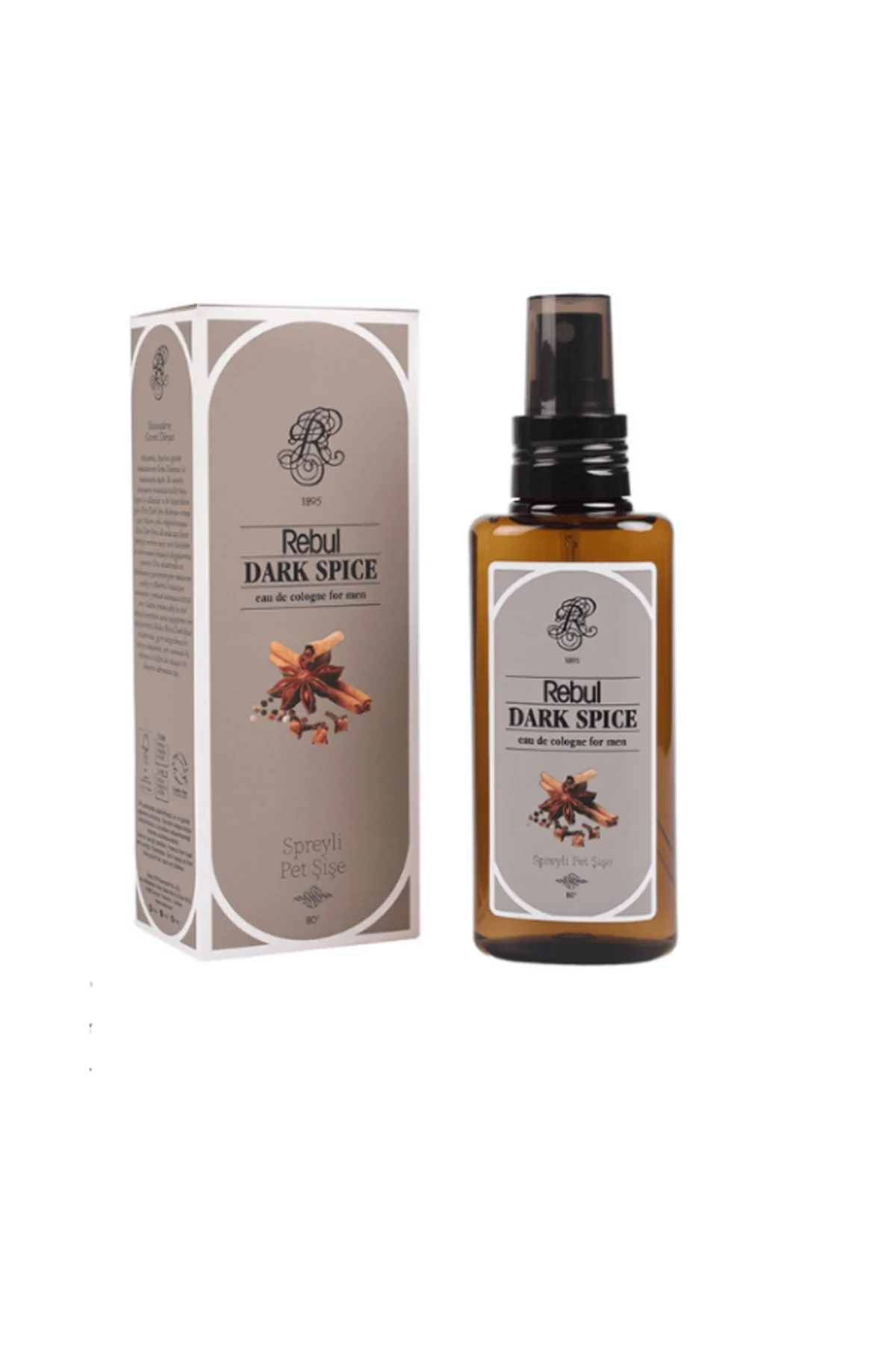 Dark Spice Edc 125ml Sprey Pet Şişeli Kolonya 12 Adet (1 Koli) - Rebul Görsel 3