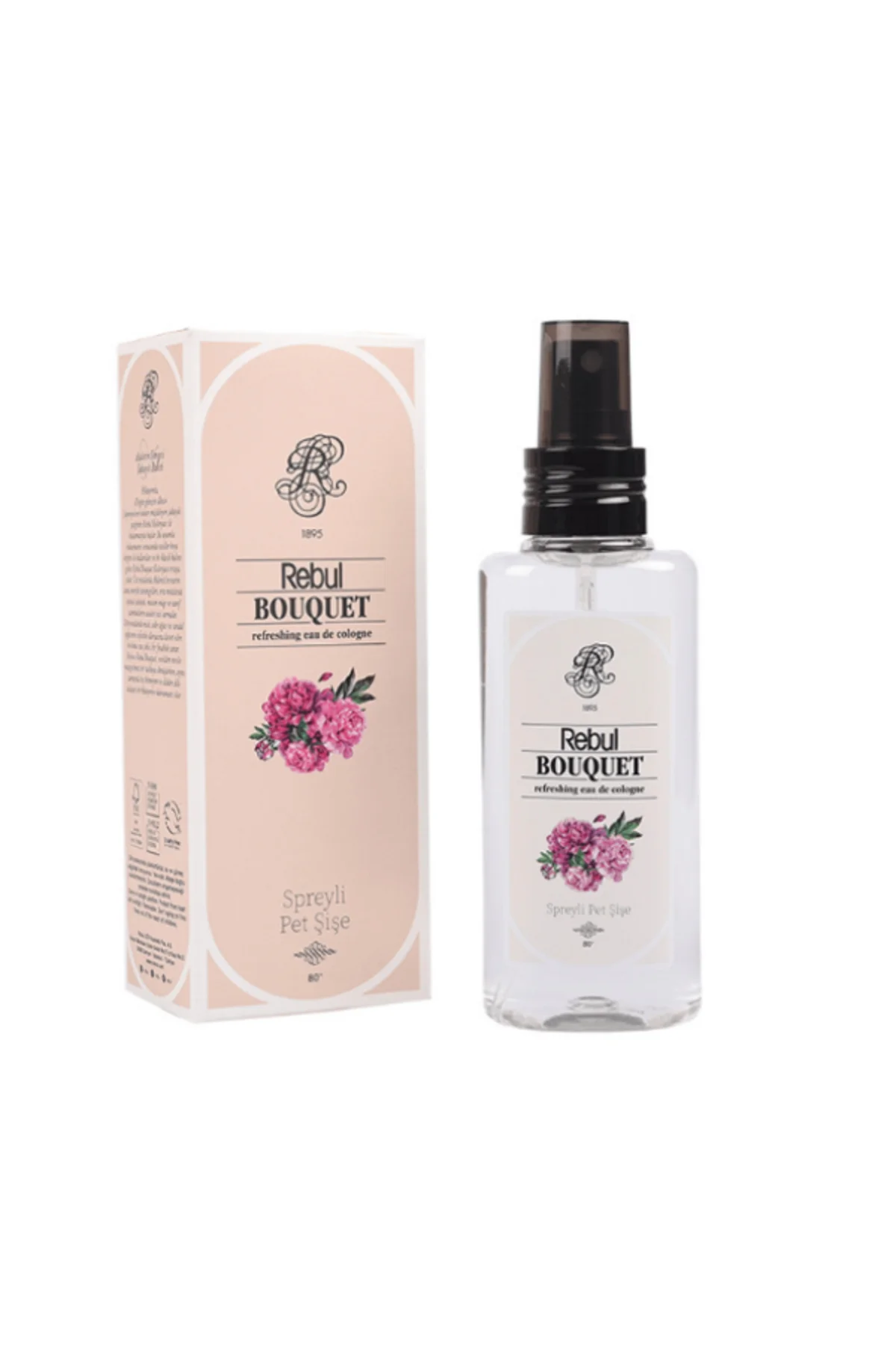 Bouquet - Buket Edc 125ml Sprey Pet Şişeli Kolonya 12 Adet (1 Koli) - Rebul Görsel 2