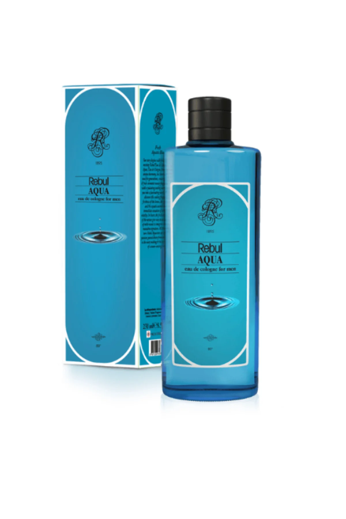 Aqua Edc Kolonya 250ml Cam Şişeli, 125ml - 50ml Pet Sprey Şişeli 3'lü Set (9 ürün) - Rebul Görsel 2