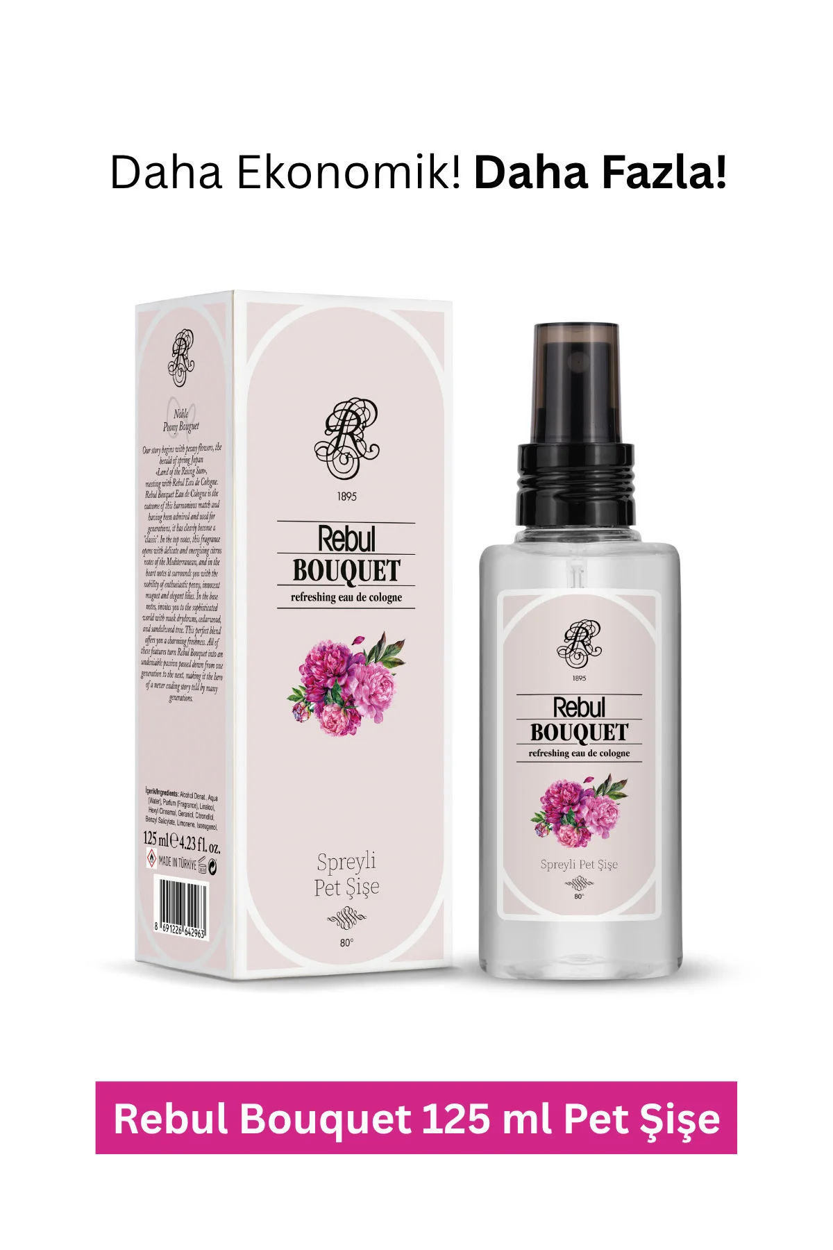 125 ml Bouquet Spreyli Plastik Şişe
