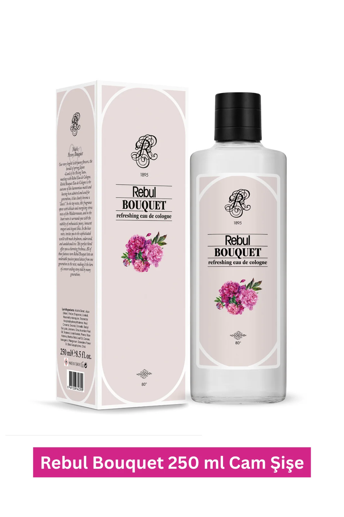 Kolonya Aqua 250 ml Dark Spıce 250 ml Bouquet 250 ml - Rebul Görsel 4