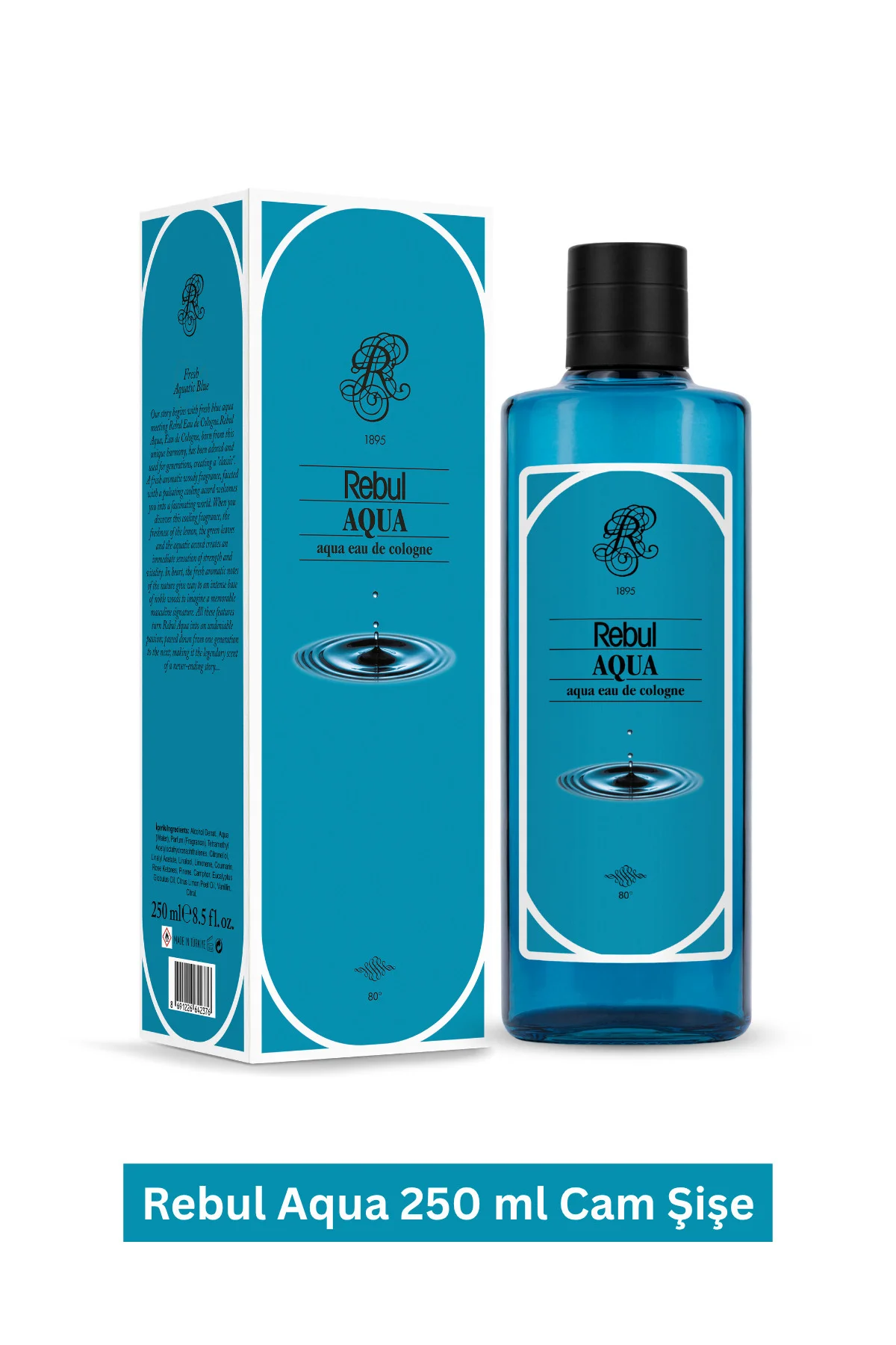 Kolonya Aqua 250 ml Dark Spıce 250 ml Ice 250 ml Pıne 250 ml - Rebul Görsel 3