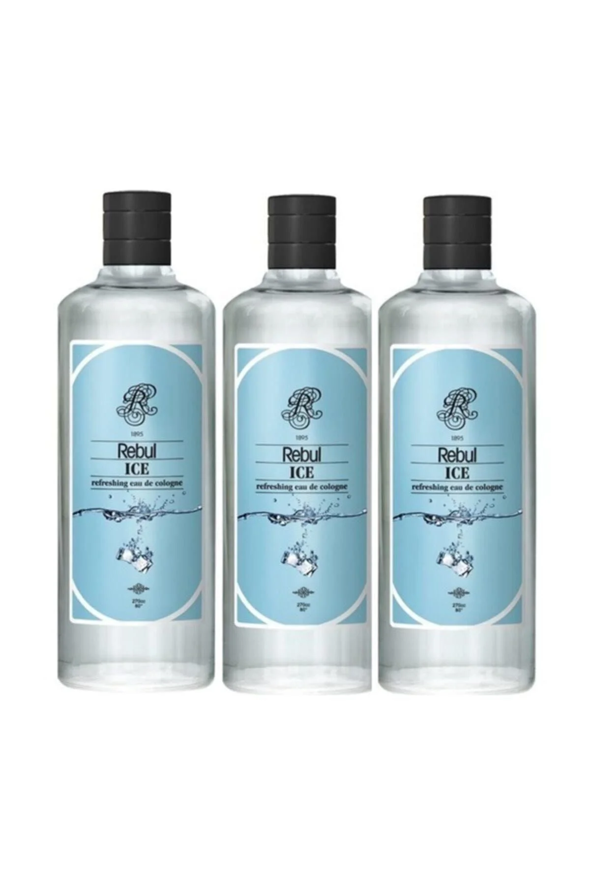 Ice Kolonya 250 ml Cam Şişe 3 Adet - Rebul Görsel 2