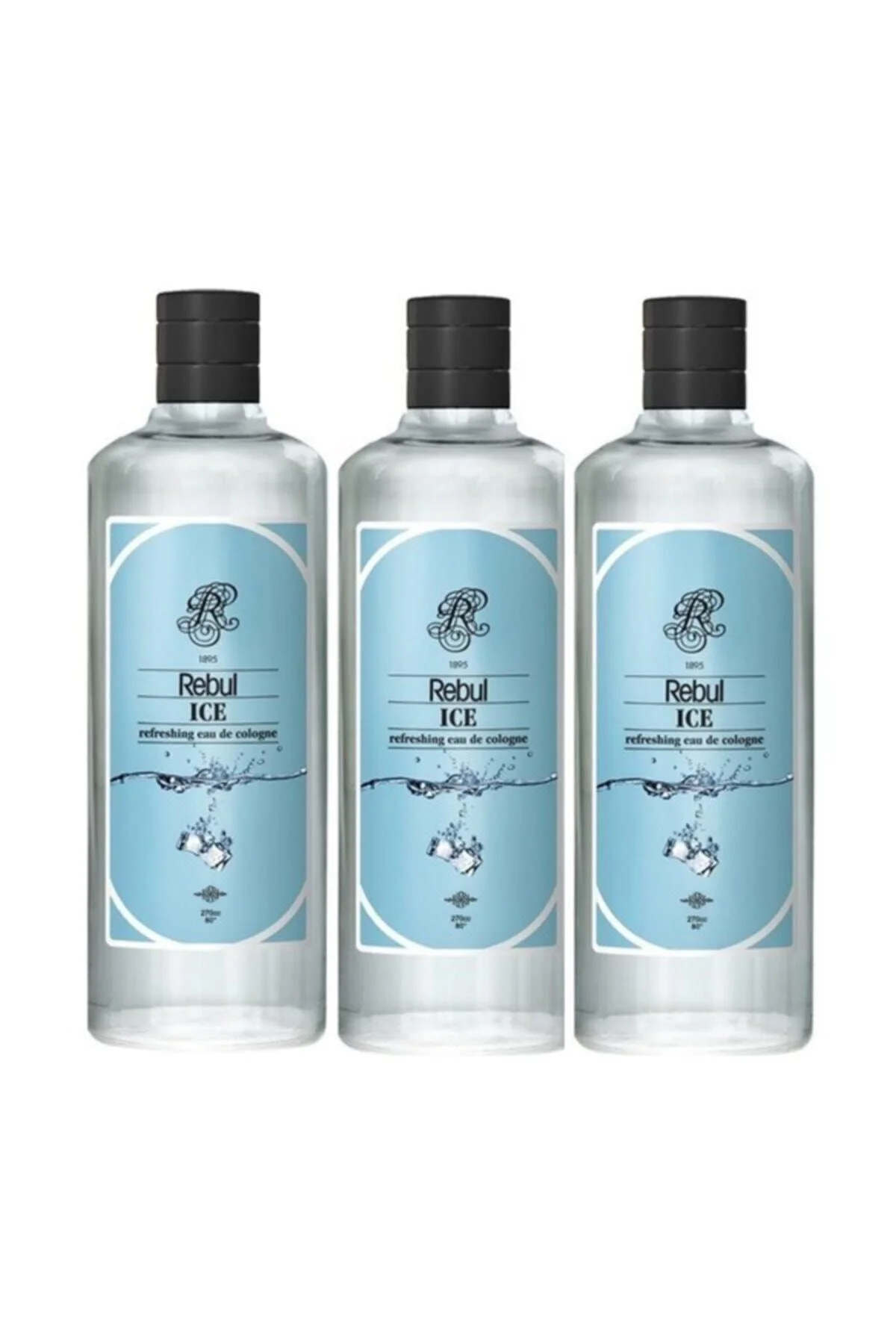 Ice Kolonya 250 ml Cam Şişe 3 Adet