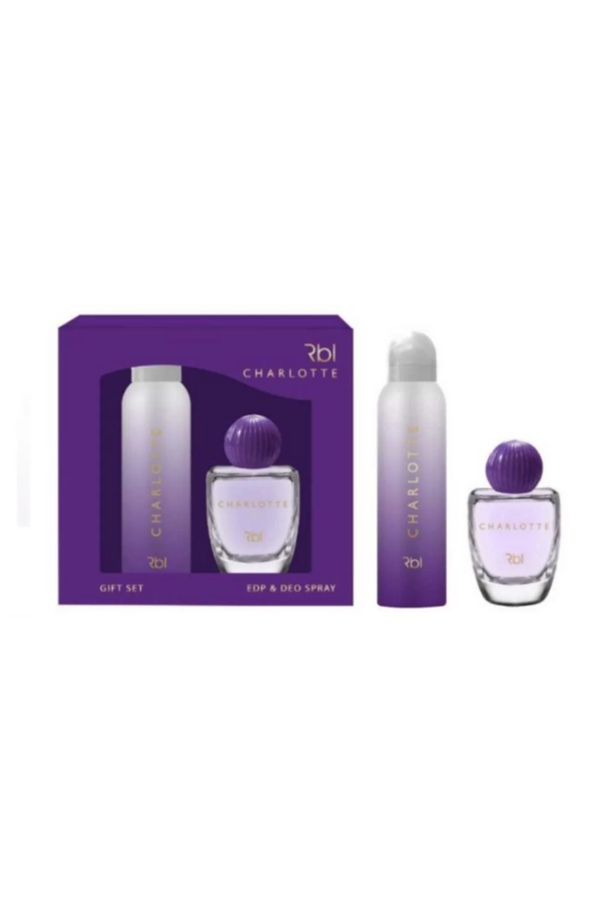 Rbl Charlotte Edp 50 Ml, Sport Edt 50 ml, Deodorant Sprey 150 ml Kadın/Erkek Parfüm 2'li Hediye Seti - Rebul Görsel 2