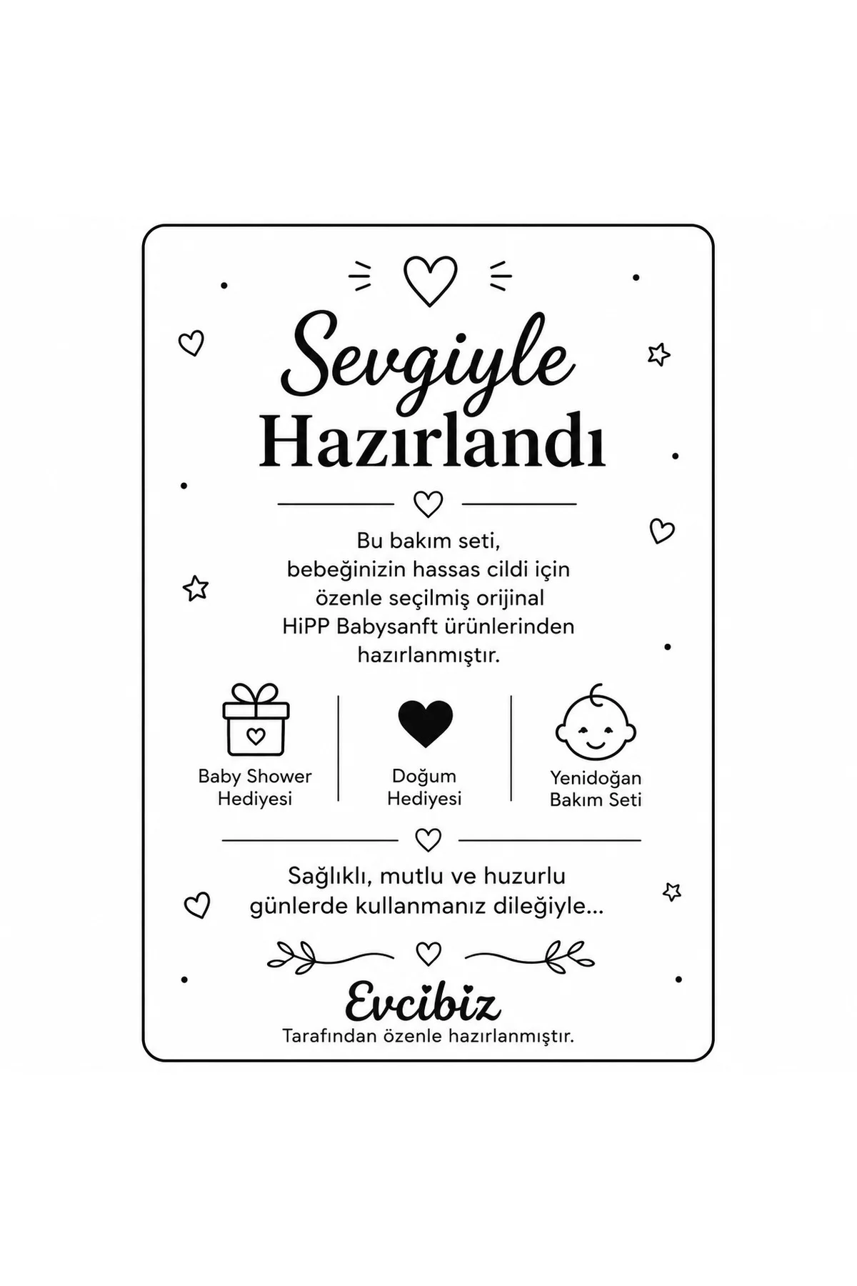Babysanft Baby Shower Yenidoğan Bebek Bakım Hediye Seti 7'li Organik Badem Özlü - Hipp Görsel 3